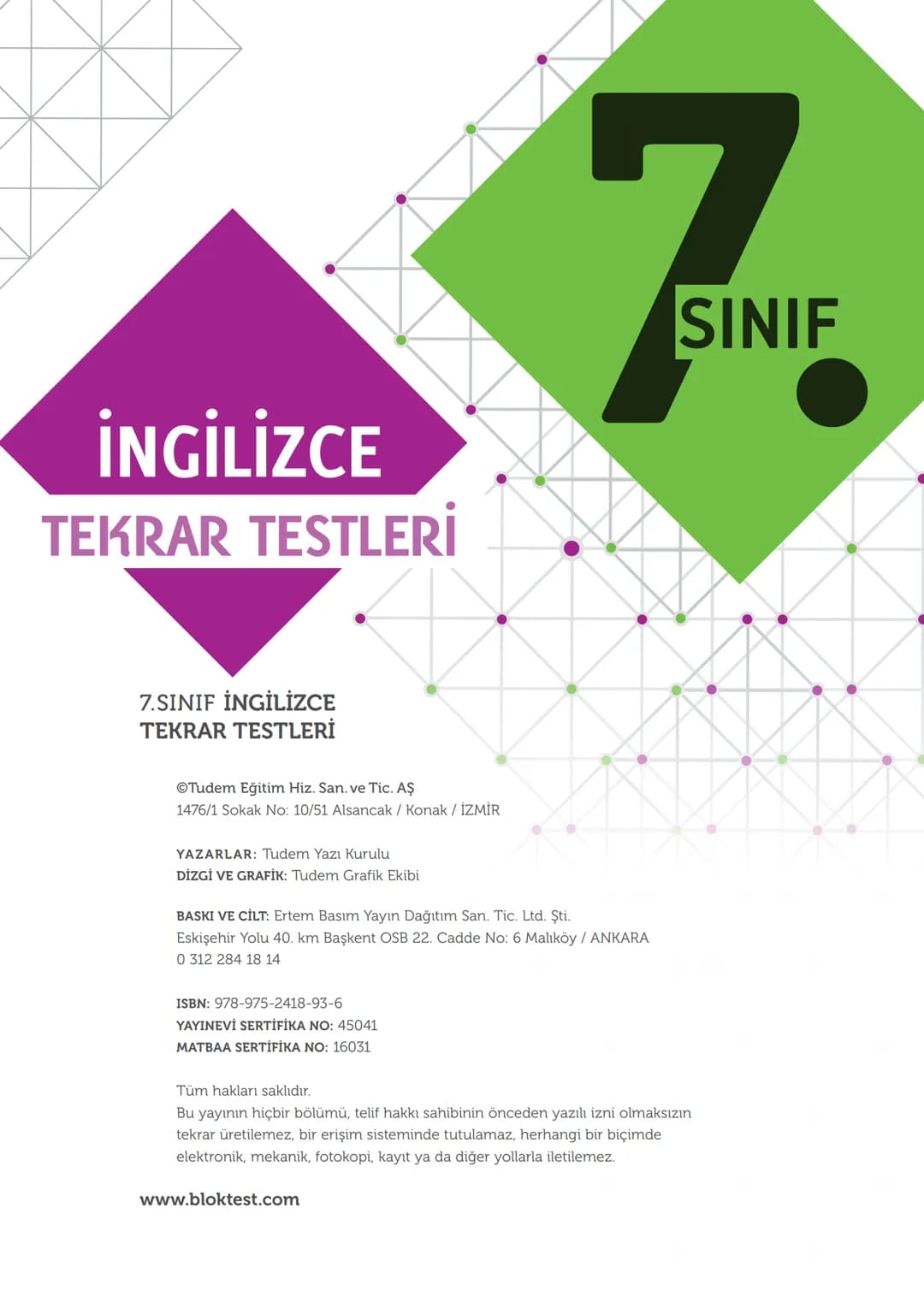 İNGİLİZCE
TEKRAR
TESTLERİ
✓ Kazanım Tekrar Testleri
✓ Ünite Tekrar Testleri
✓ Dönem Tekrar Testleri
✓ Genel Tekrar Testleri
68 Test
735 So