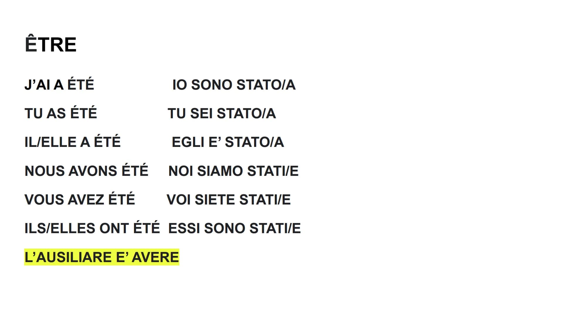 # LE PASSÉ COMPOSÉ
GRAMMAIRE # COME VIENE USATO?
IL PASSÉ COMPOSÉ E' USATO PER DESCRIVERE UN'AZIONE AVVENUTA
NEL PASSATO, UN PASSATO NÉ TR