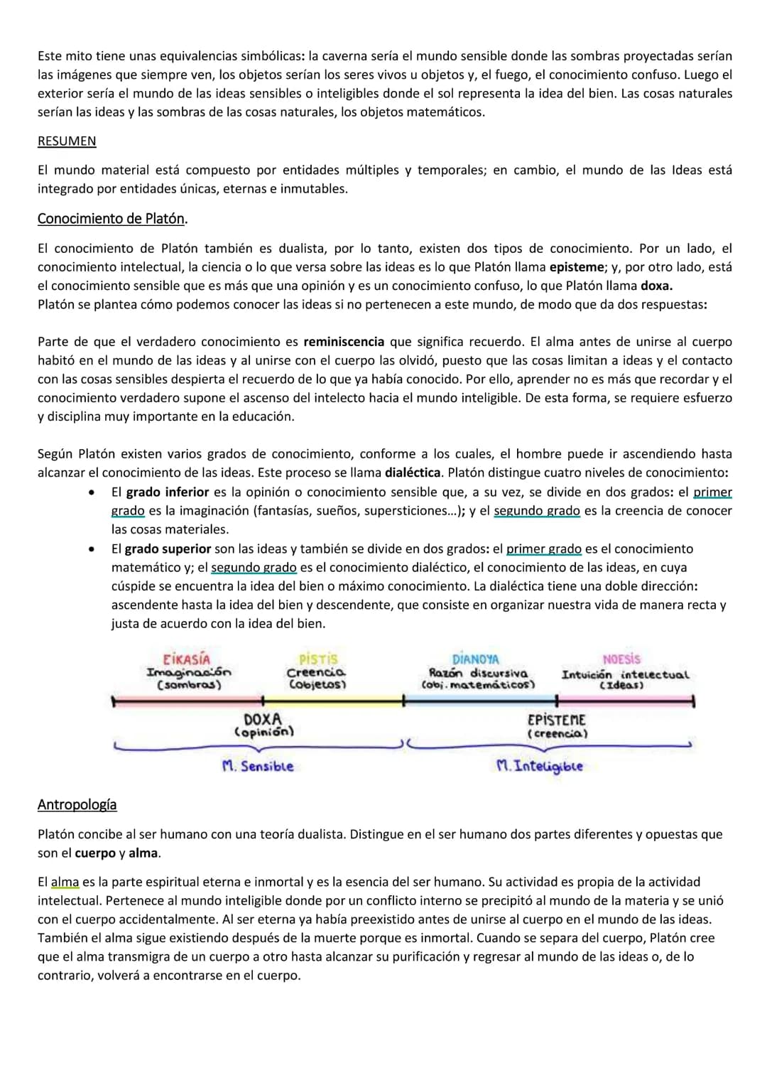 # TEMA 3: PLATÓN
IDEALISMO PLATÓNICO.
El idealismo platónico es un sistema filosófico en el que se otorga mayor importancia a aquellas ent