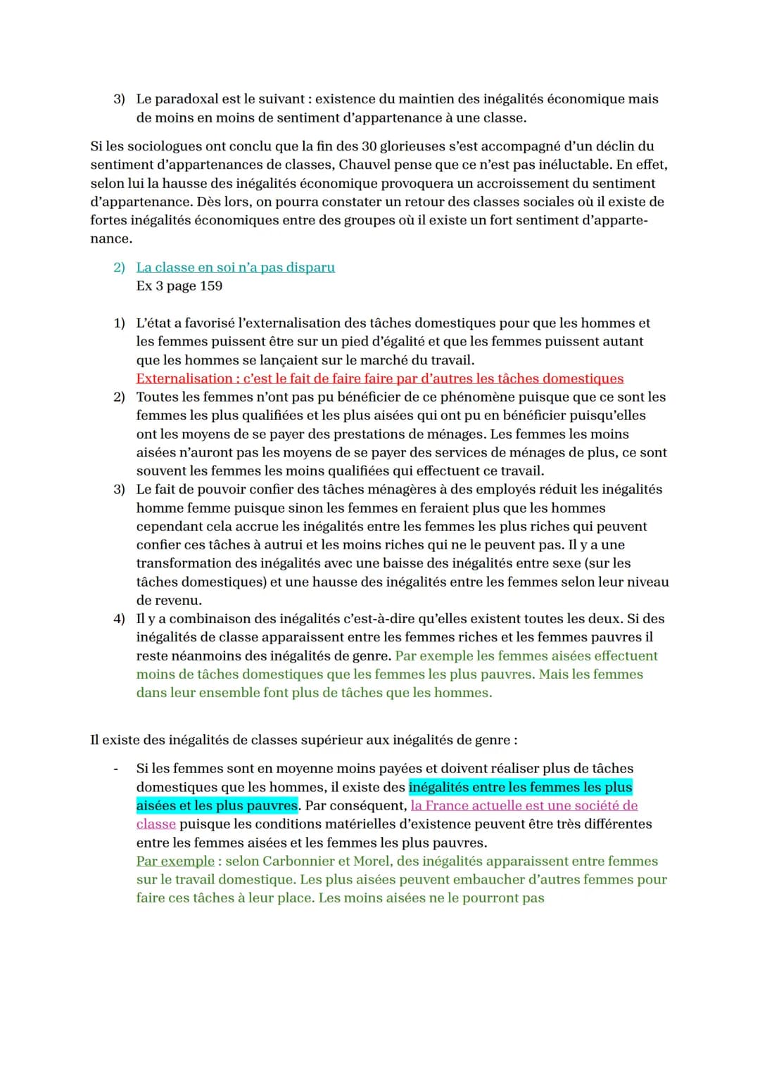 Chapitre 3: Comment est structurée la société française actuelle ?
<< Dans toute société, il existe « une répartition inégale des biens, du