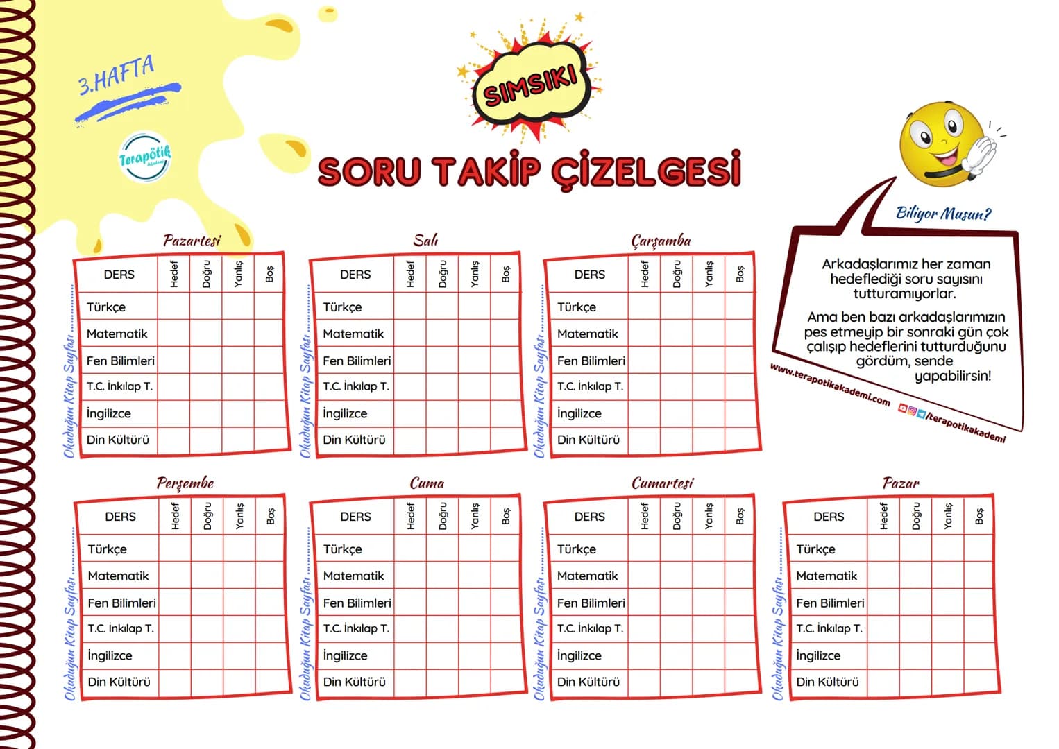 # Terapötik
Akademi
# EYLÜL LGS DERS ÇALIŞMA
PROGRAMI
MERHABA! Naber?
Bugün seni arkadaşlarımdan SIMSIKI ile tanıştıracağım.
LGS'e hazırl