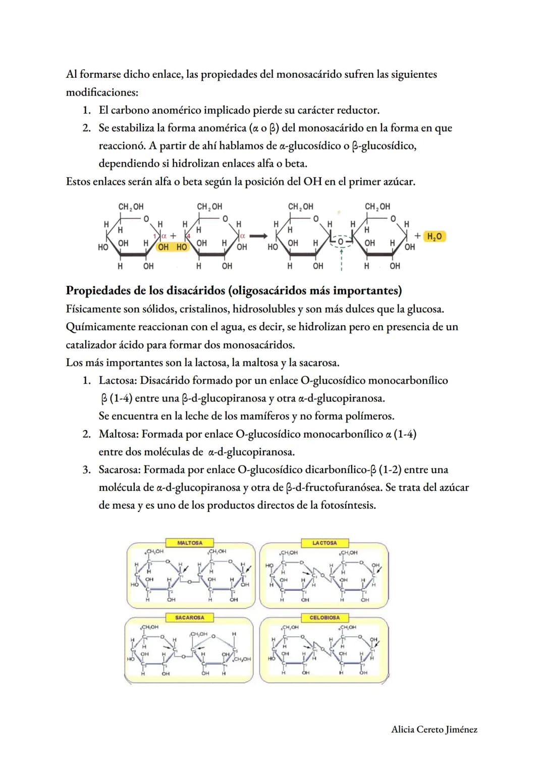 # Glúcidos y lípidos
--- TEMA 2 ---
Alicia Cereto Jiménez # GLÚCIDOS
Son biomoléculas formadas por $C_nO_{2n}H_n$ (mal llamados hidratos