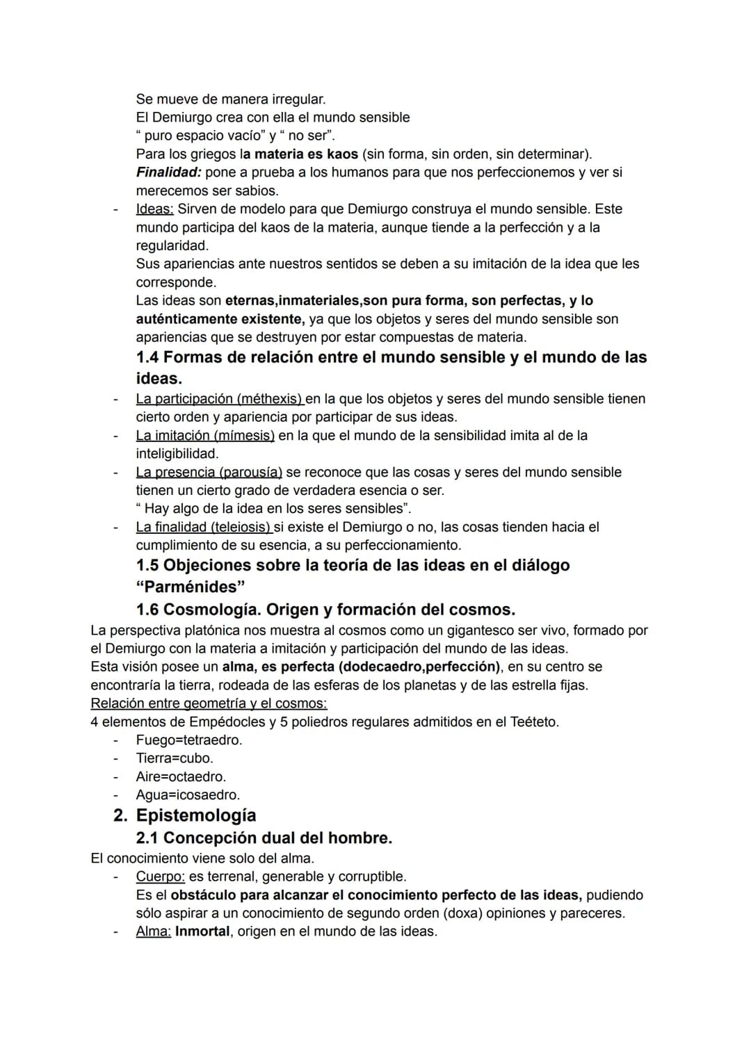 # Platón
1. Teorías ontológicas (sobre el ser y los entes)
1.1 Teoría de las ideas/ de los dos mundos:
Platón considera insuficiente la