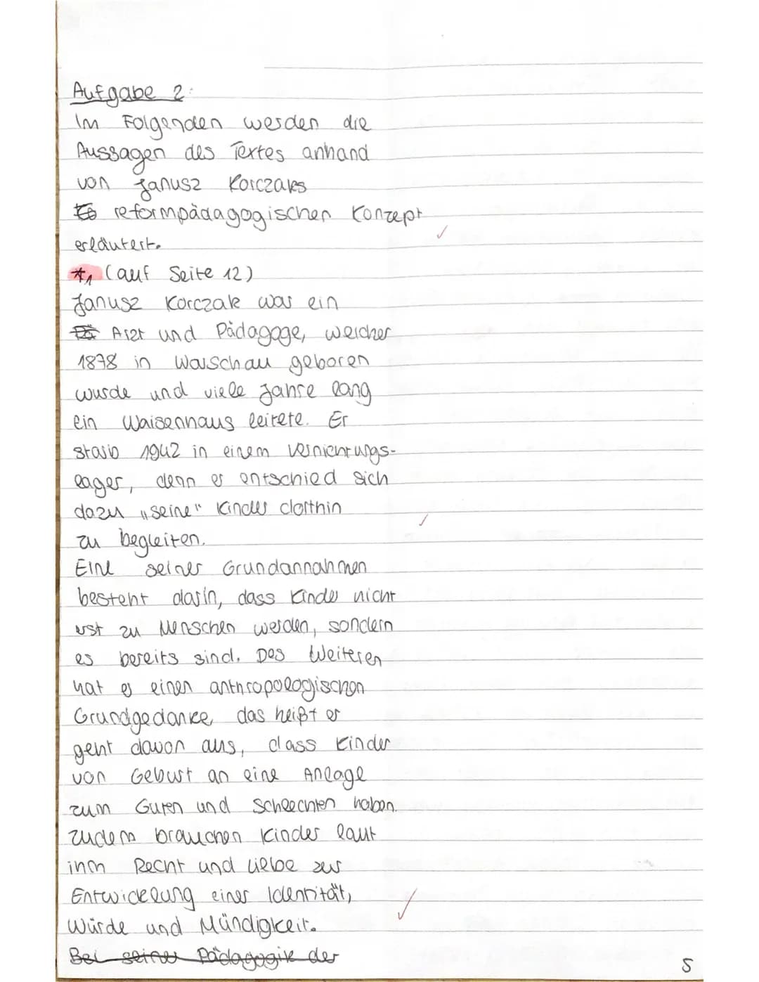 Fach | Kürzel: Pädagogik
Thema: 2. Klausur Q2.1-J. Korczak
Schiller-Gymnasium Köln
Aufgaben:
1. Formulieren Sie die Hauptaussage(n) des A