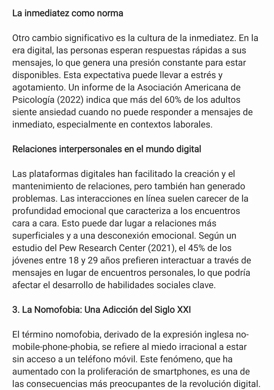 # Las Consecuencias de la Revolución
Digital: Comunicación y Nomofobia
Introducción
A lo largo de la historia, la humanidad ha experimenta