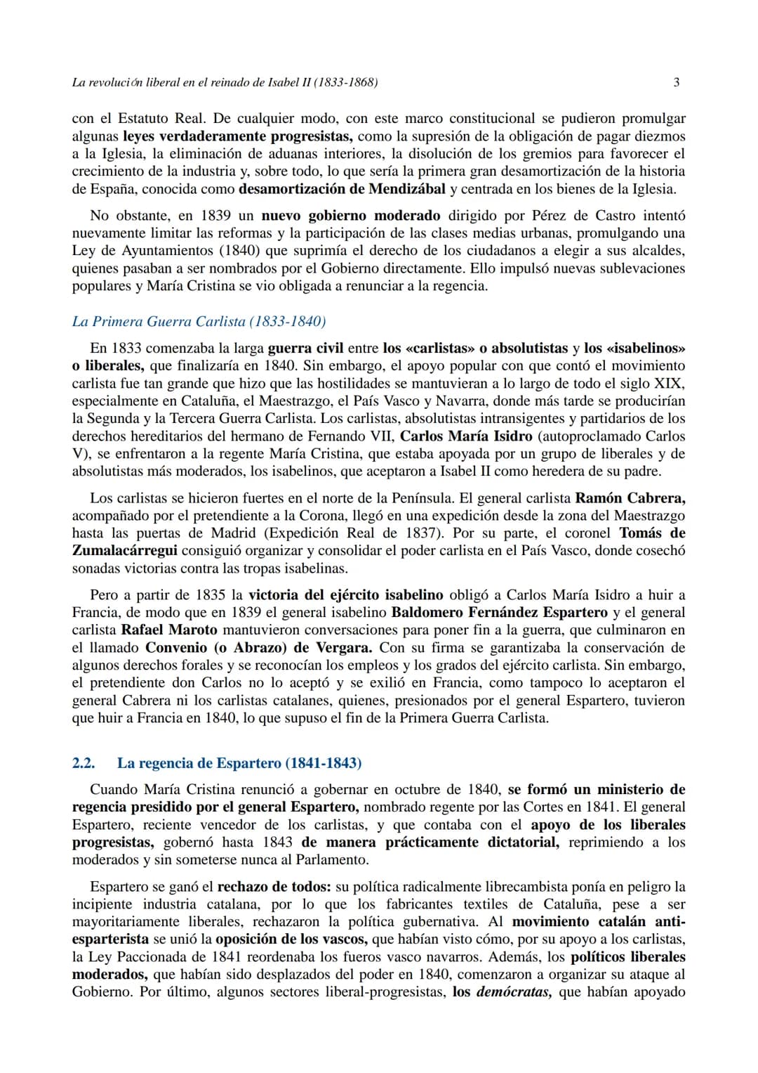 La revolución liberal en el reinado de Isabel II (1833-1868)
1
UNIDAD 9. LA REVOLUCIÓN LIBERAL EN EL REINADO
DE ISABEL II (1833-1868)
1. L