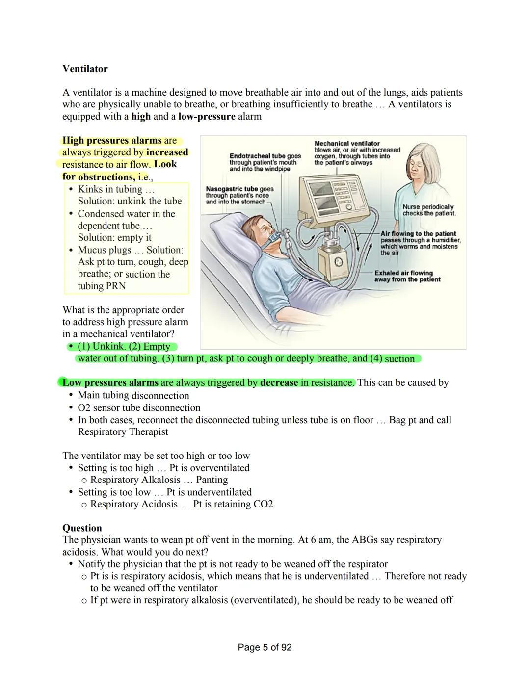 GUIDE Mark Klimek's Lecture
Lecture 1- Acid-Base Balance
Ventilators
Lecture 2- Alcohol
Wernicke
Overdose and Withdrawal
S/Sx
Aminoglycosi