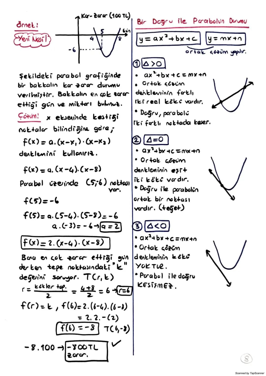 PARABOL
f(x) = ax²+ bx +c
a,b,cER a≠0 olmak üzere
simetri
eksor
f:ROR, f(x) = ax²+bx+c
2
Şeklindeki fonksiyonlara ikinci
dereceden bir b