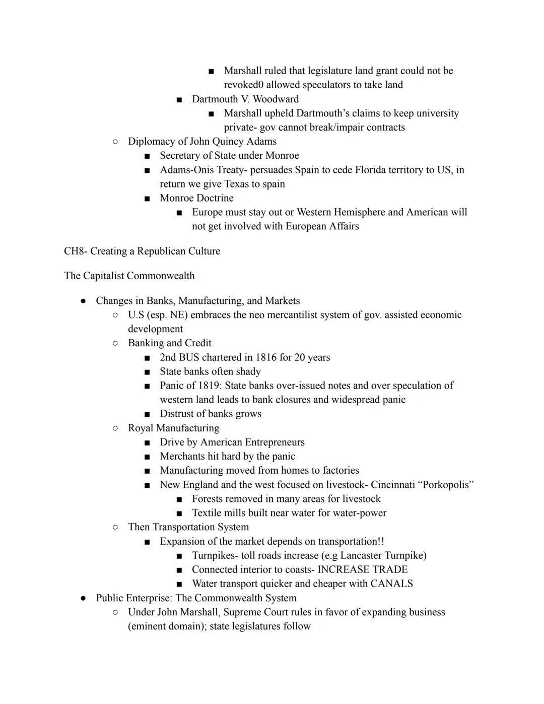 APUSH Unit 3 Notes
CH7- Hammering out a federal republic
Political Crisis of the 1970s
• Federalists Implement the Constitution
• New gov