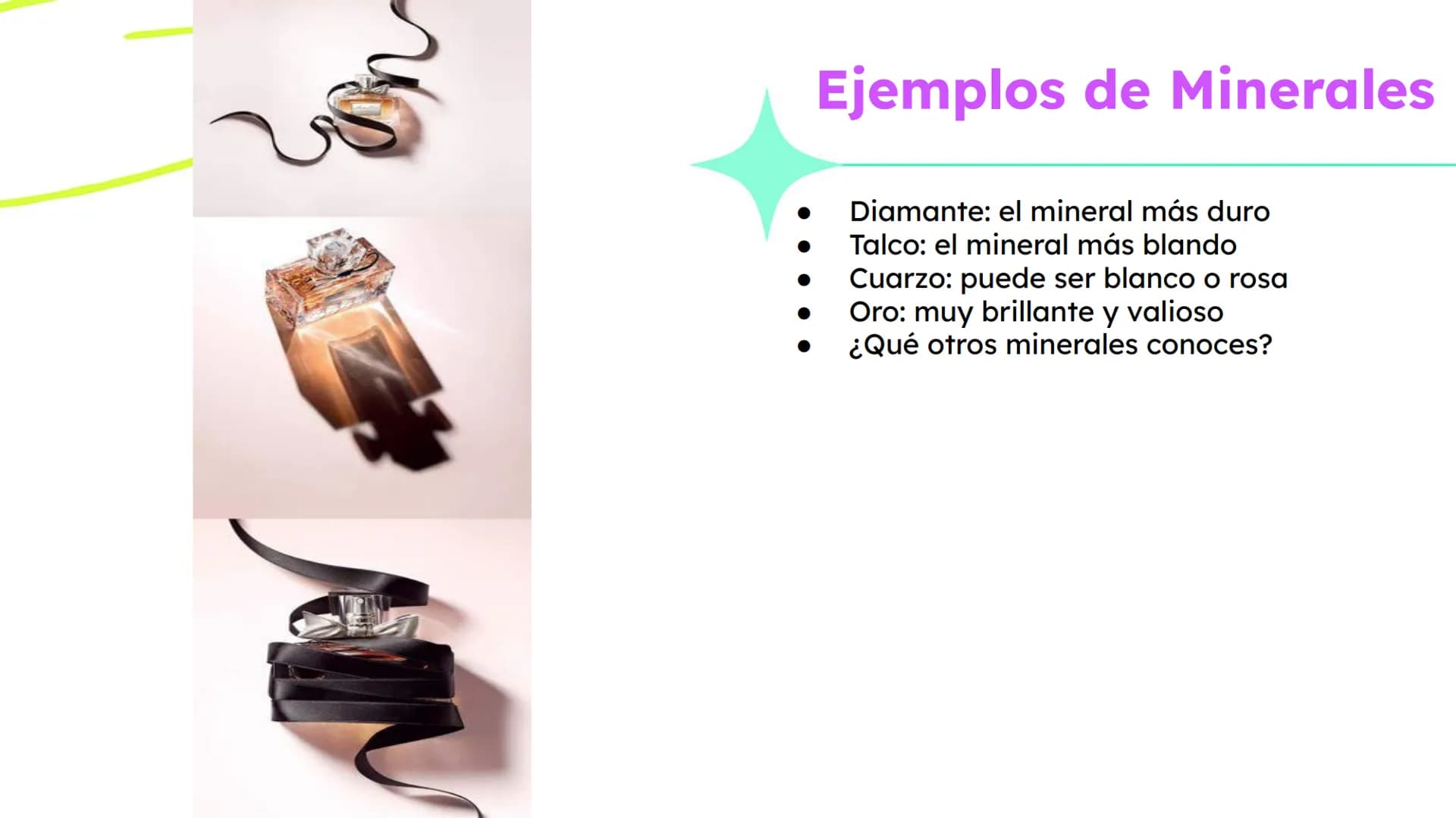 # Rocas y Minerales
Fuente: Smile and Learn - Las rocas son la parte sólida de la
Tierra
- Están formadas por minerales
- Hay muchos tipos d
