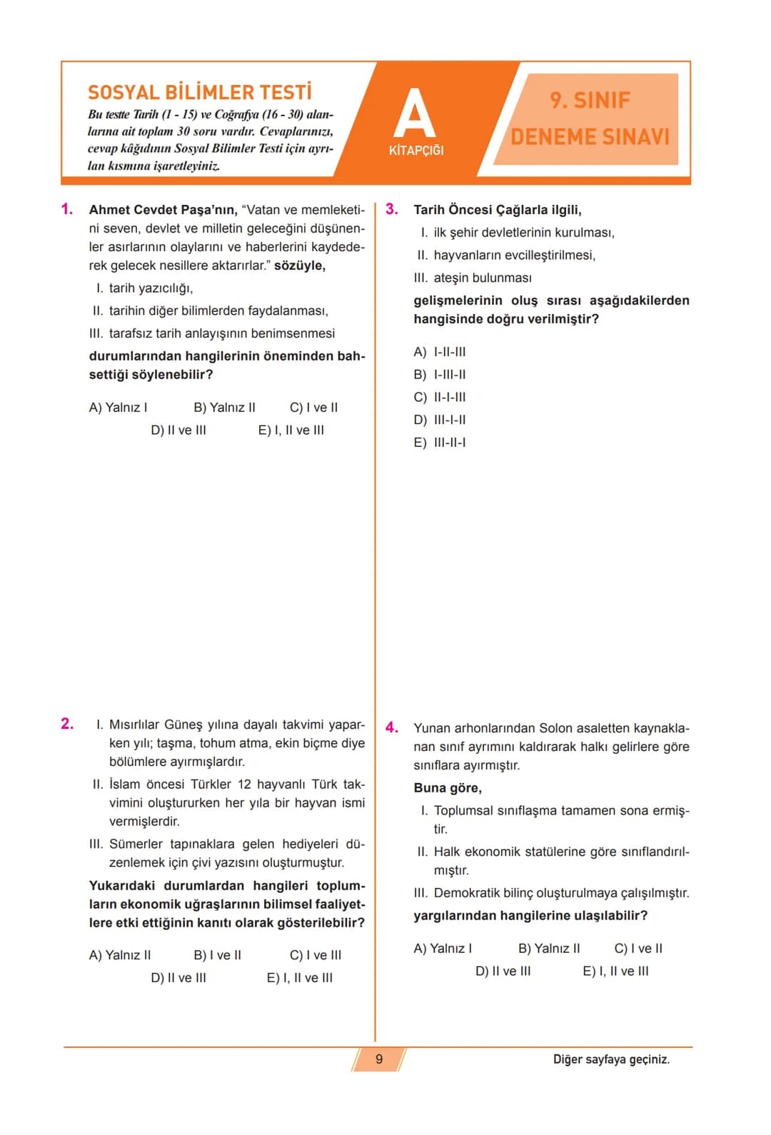 *****
MURIYETE MILLE
DİN ÖĞRETİMİ
GENEL MÜDÜRLÜĞÜ
OSMANGAZİ
ILCE MILLE EGITIM MÜDÜRLOGO
İMAM HATİP OKULLARI
9.SINIF ÇEVRİM İÇİ DENEME SIN