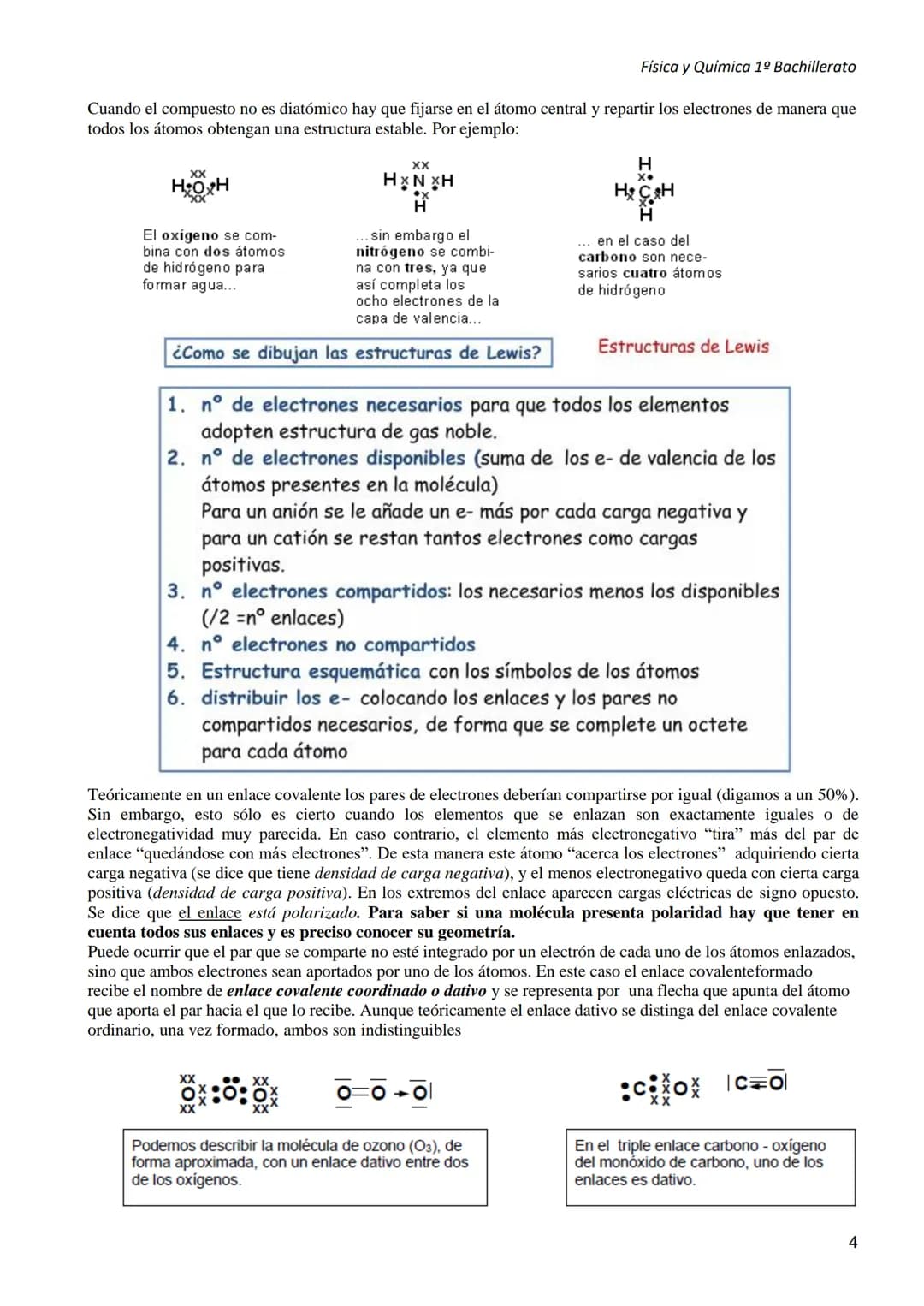 Física y Química 1º Bachillerato
Bloque 2: Enlace químico y estructura de la materia
UNIDAD 3: ENLACE QUÍMICO
Los átomos tienden a unirse