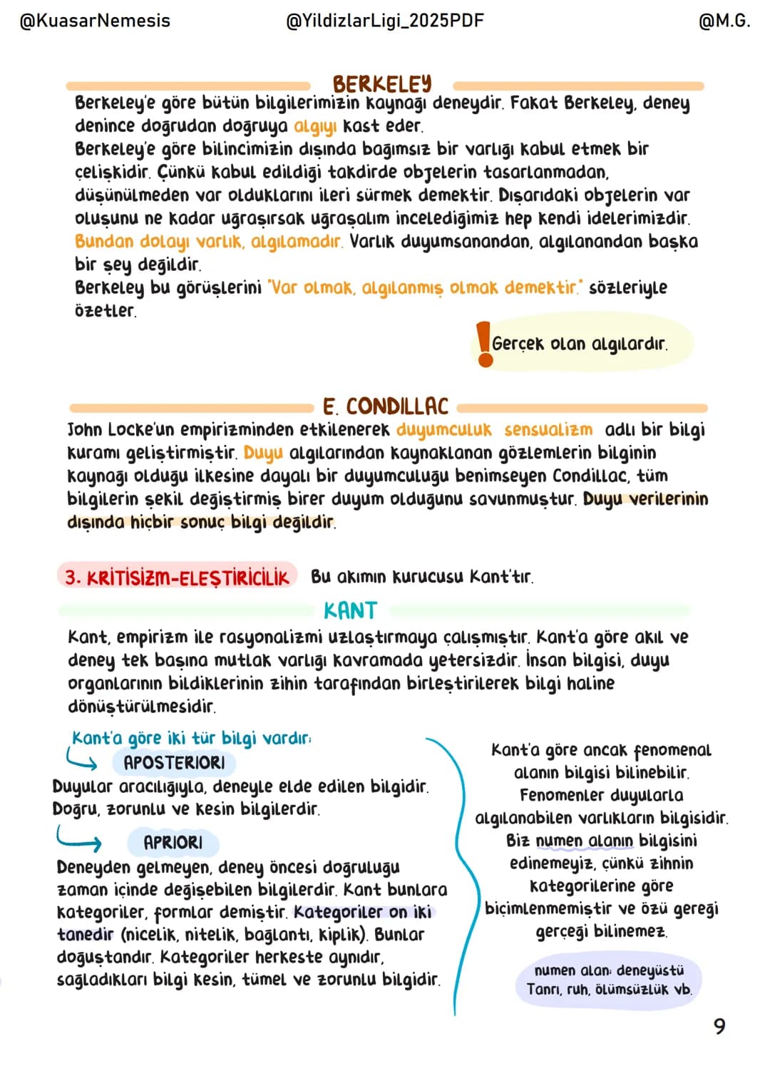 @KuasarNemesis
@YildizlarLigi_2025PDF
@M.G.
# Felsefe
## İÇİNDEKİLER
Felsefeye Giris 1
Bilgi Felsefesi 3
Varlık Felsefesi 16
Ahlak Felsefe