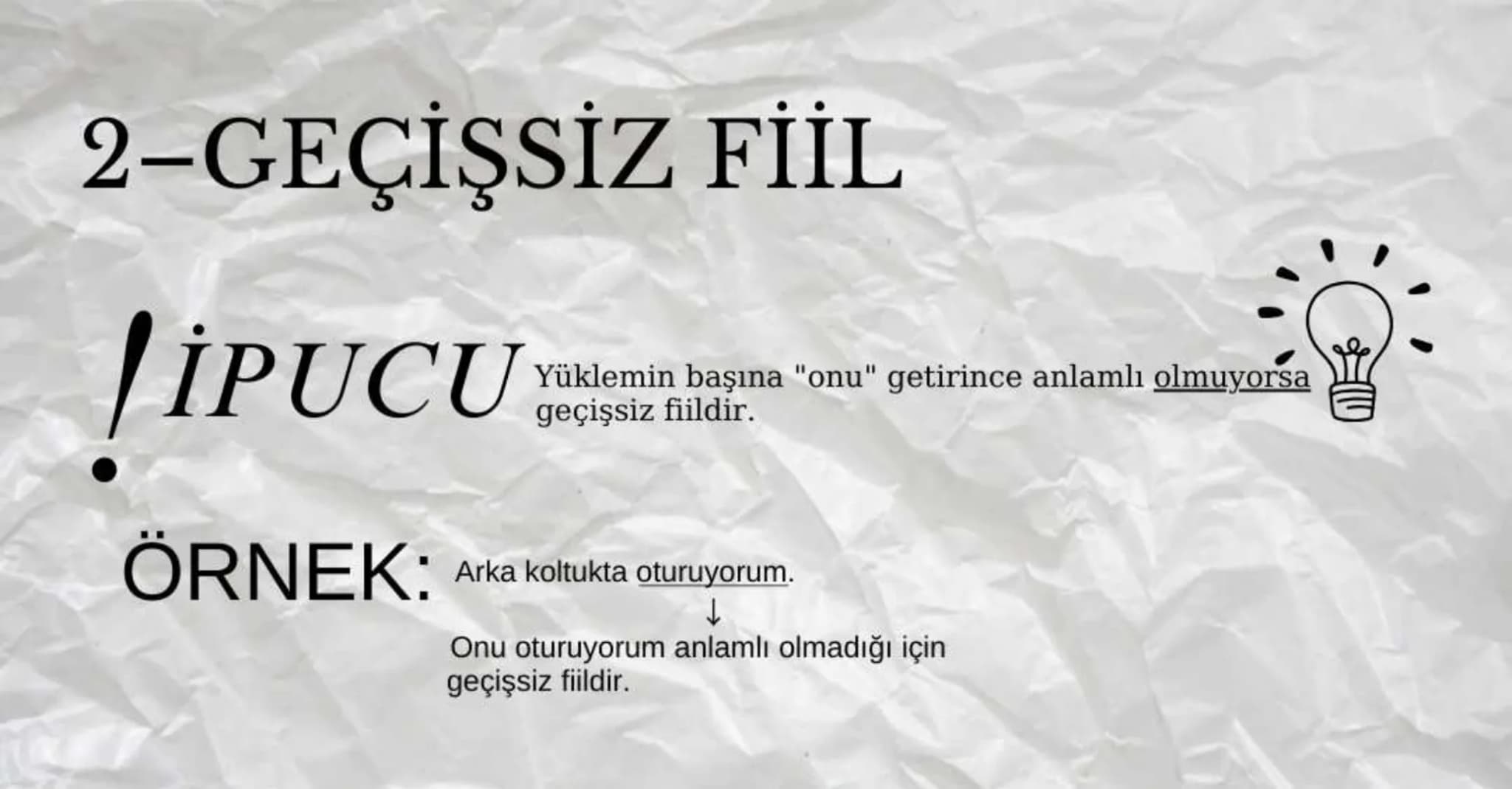FİİLDE
ÇATI - Fiil Çatısı
- Öznesine Göre
- Nesnesine Göre
- Etken
- Edilgen
- Geçişli
- Geçişsiz # ÖZNESİNE
GÖRE
ÇATILAR 1- ETKEN FİİL
