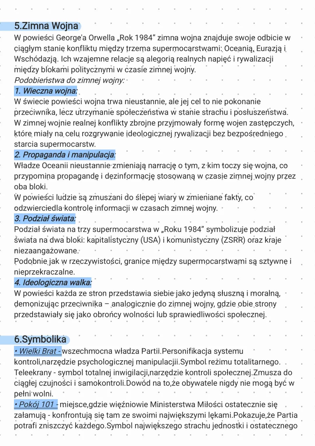 # Rok 1984
1.Czas i miejsce akcji
Akcja toczy się w fikcyjnym państwie Oceanii w 1984 roku
2. Totalitaryzm
Totaliatryzm - system, który