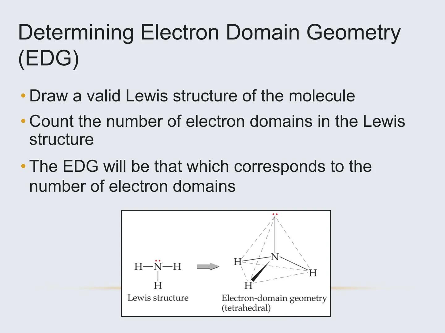 # Molecular Geometry
The Shapes of Molecules # Molecular Geometry
• The 3D arrangement of atoms
that constitute a molecule
• Includes the