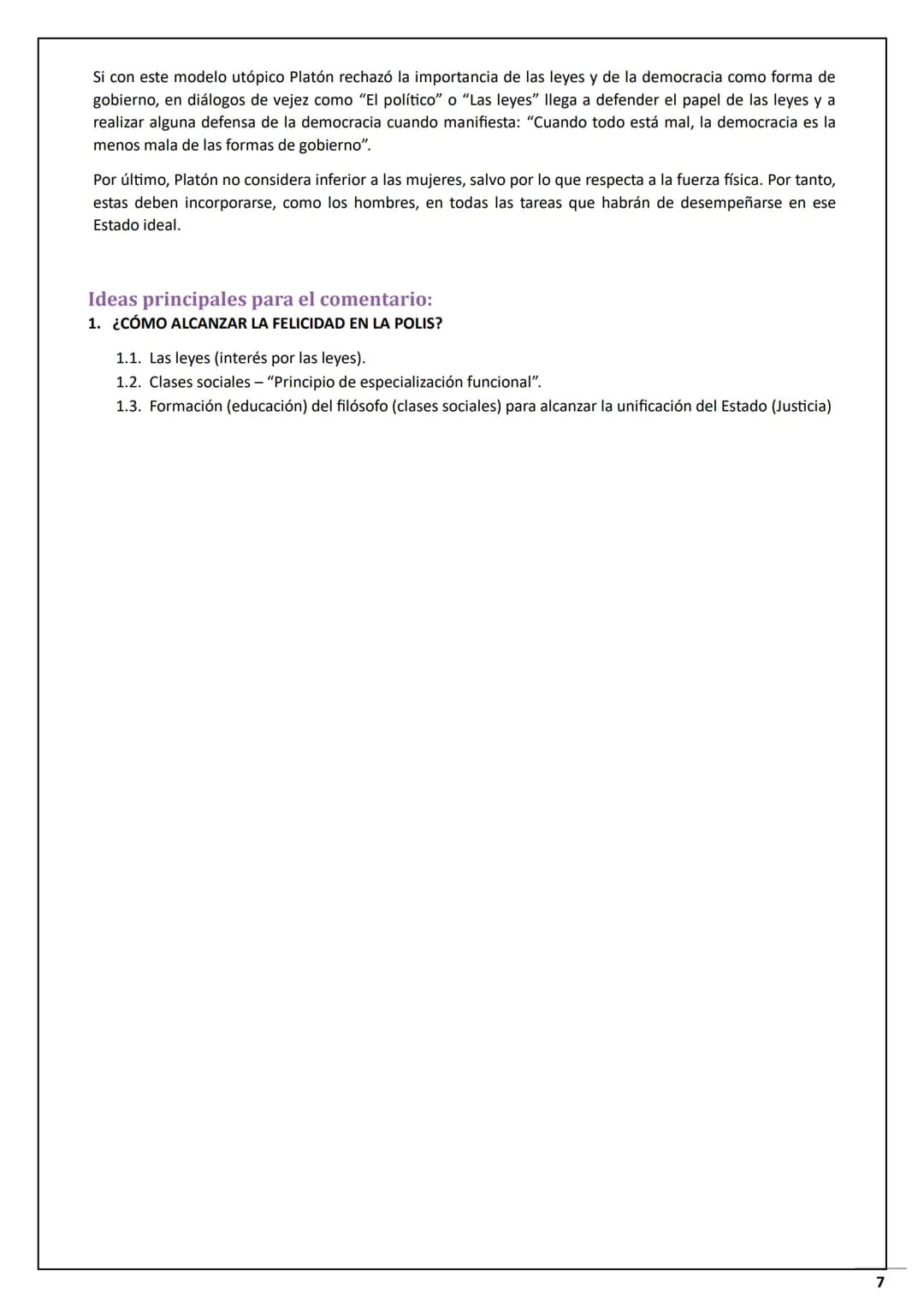CURSO 2023/2024
EvAU
FILOSOFÍA
2º Bachillerato | María Sánchez Jiménez 1 3 # PLATÓN: Dos tipos de conocimiento y dos
tipos de realidad
P