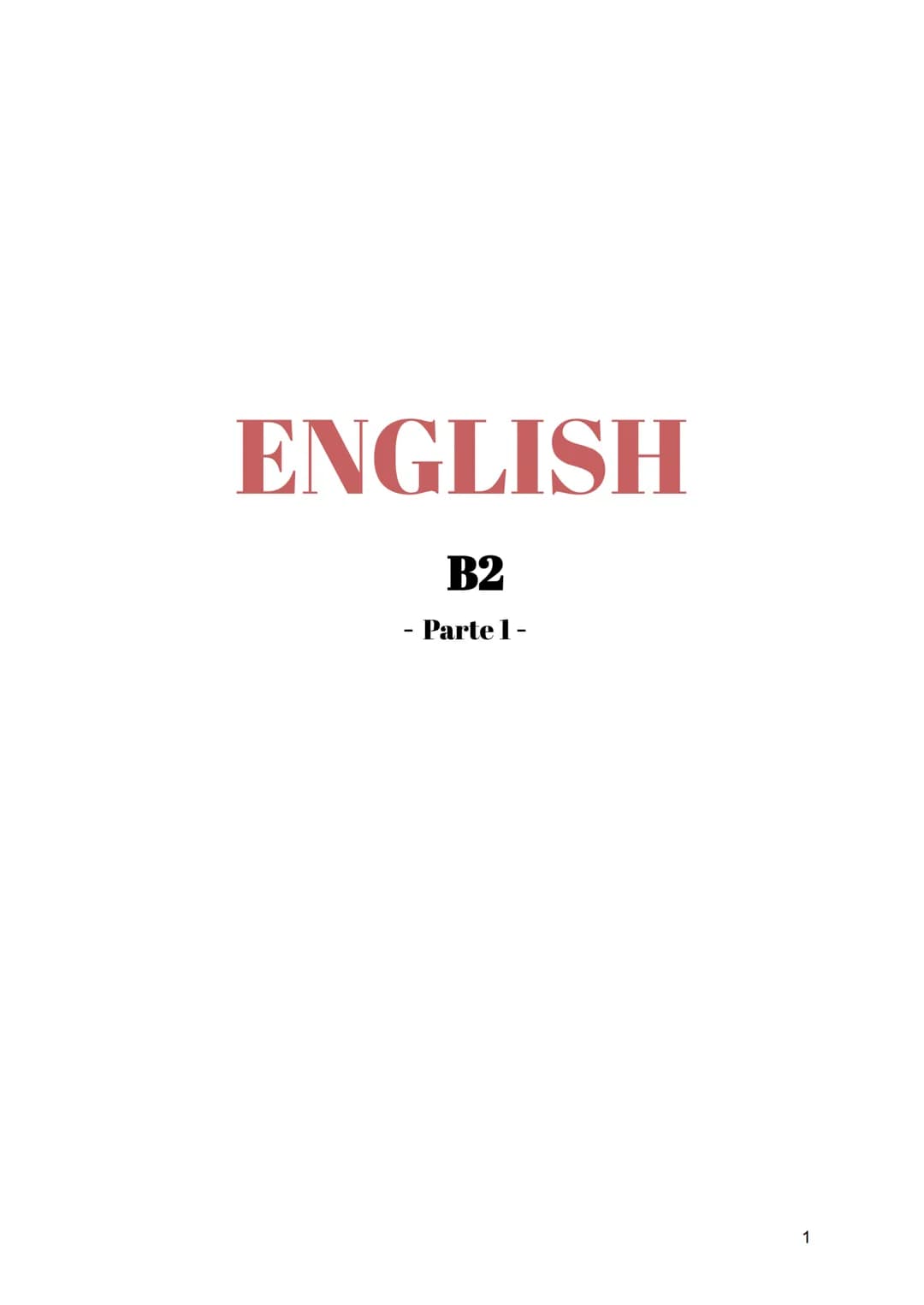 # ENGLISH
## B2
- Parte 1 - # Vocabulary
Unit 1
* School life
* Higher education
School Life
Abroad(adj) ____________ En el extran