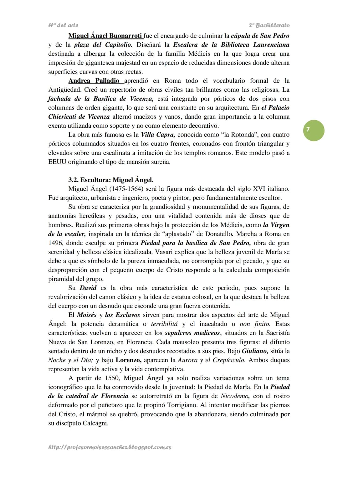 Hª del arte
2º Bachillerato
TEMA 9.
ARTE DEL RENACIMIENTO Y MANIERISMO
➤ ÍNDICE TEMAS TEÓRICOS
1.- Introducción al Renacimiento.
2.- E