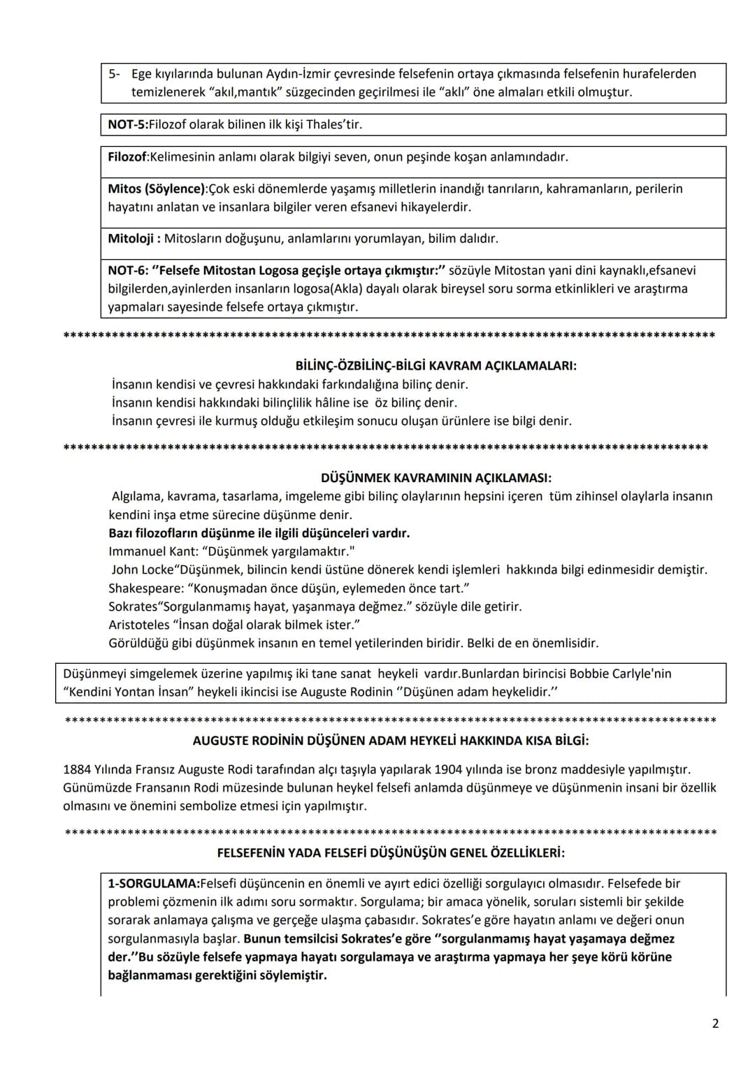 2020-2021 10.SINIF FELSEFE 1.DÖNEM FELSEFE DERS KİTABI ÖZET NOTLARI-1
ÜNİTE 1: FELSEFEYİ TANIMA
FELSEFENİN TANIMI:
Felsefe, Yunanca " Sevi