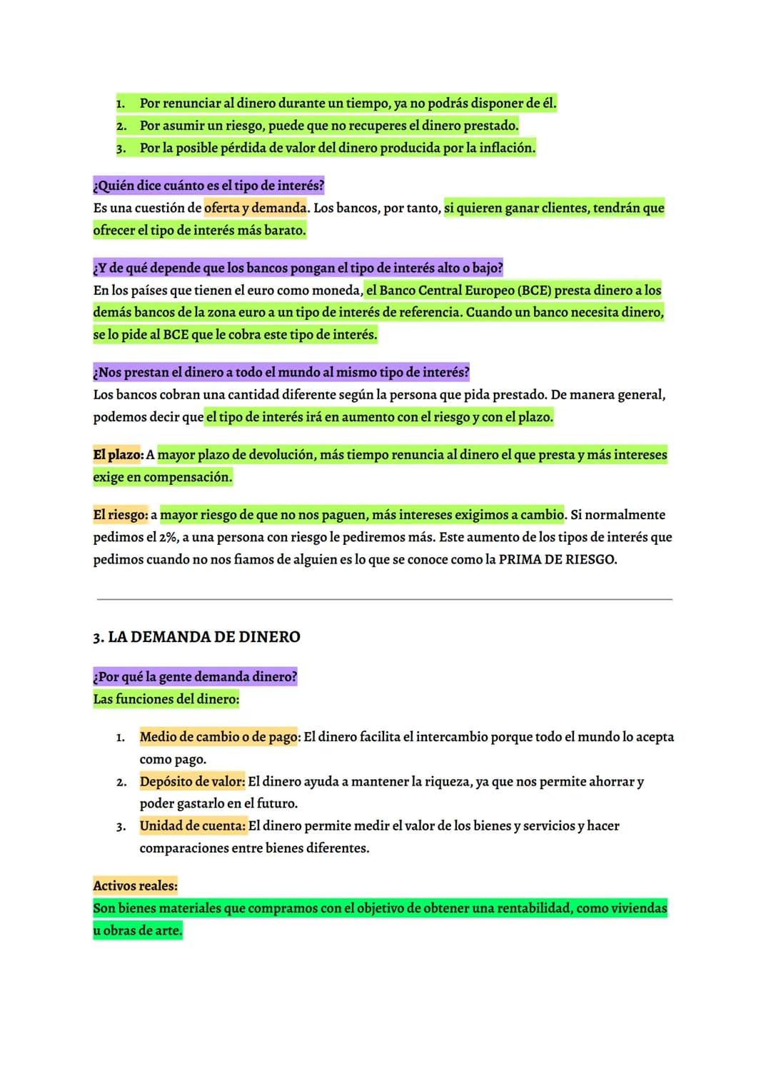 # RESUMEN ECONOMÍA tema 9
.Ejemplos o citas
.ECUACIONES O
Importante. Preguntas (que se plantean)
Palabras clave
ESQUEMAS
Definiciones