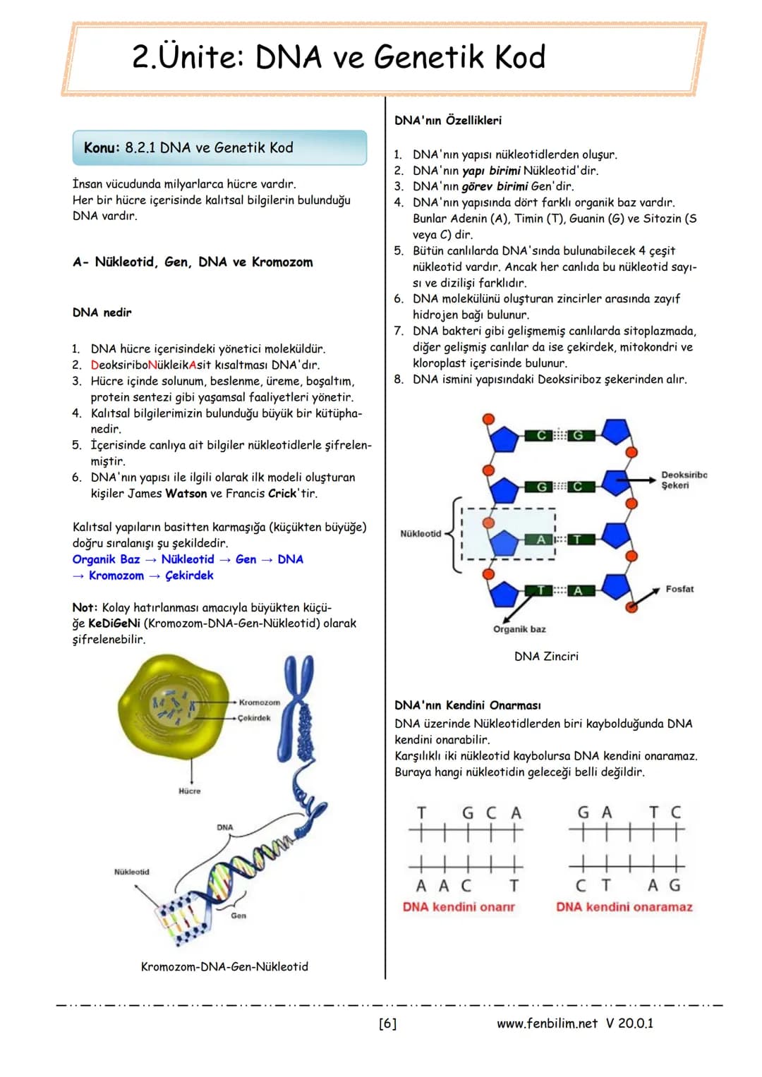 # 8.Sınıf Fen Bilimleri
## Ders Notları
Barış ZEREN
Fen Bilimleri Öğretmeni
www.fenbilim.net V 20.0.1 # 1.Ünite: Mevsimler ve İklim
Konu