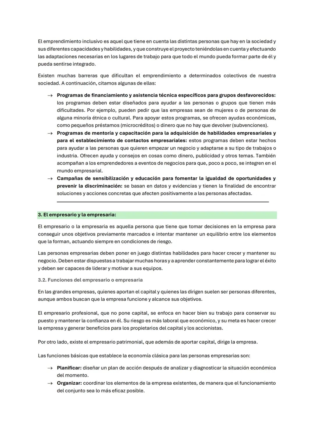 TEMA 2. EL EMPRENDIMIENTO
1. La empresa emprendedora
Una persona emprendedora es aquella, que, a partir de una idea innovadora, ve una opo