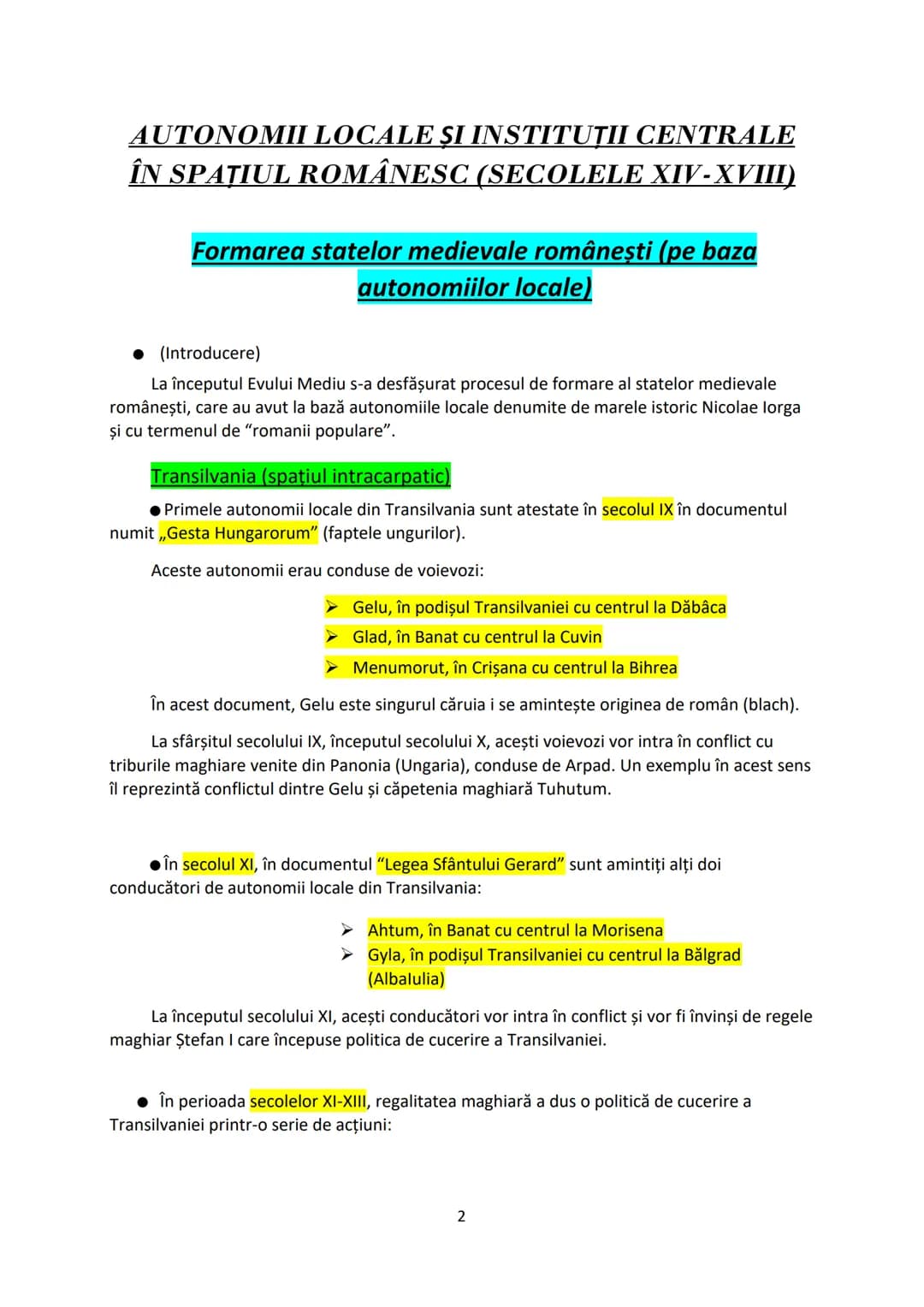 # Portofoliu
# Istorie
Bacalaureat 2021
Realizat de Moroșanu Denis Gabriel
Material predat de profesor Păiuş Cătălin
1 # AUTONOMII LOCA