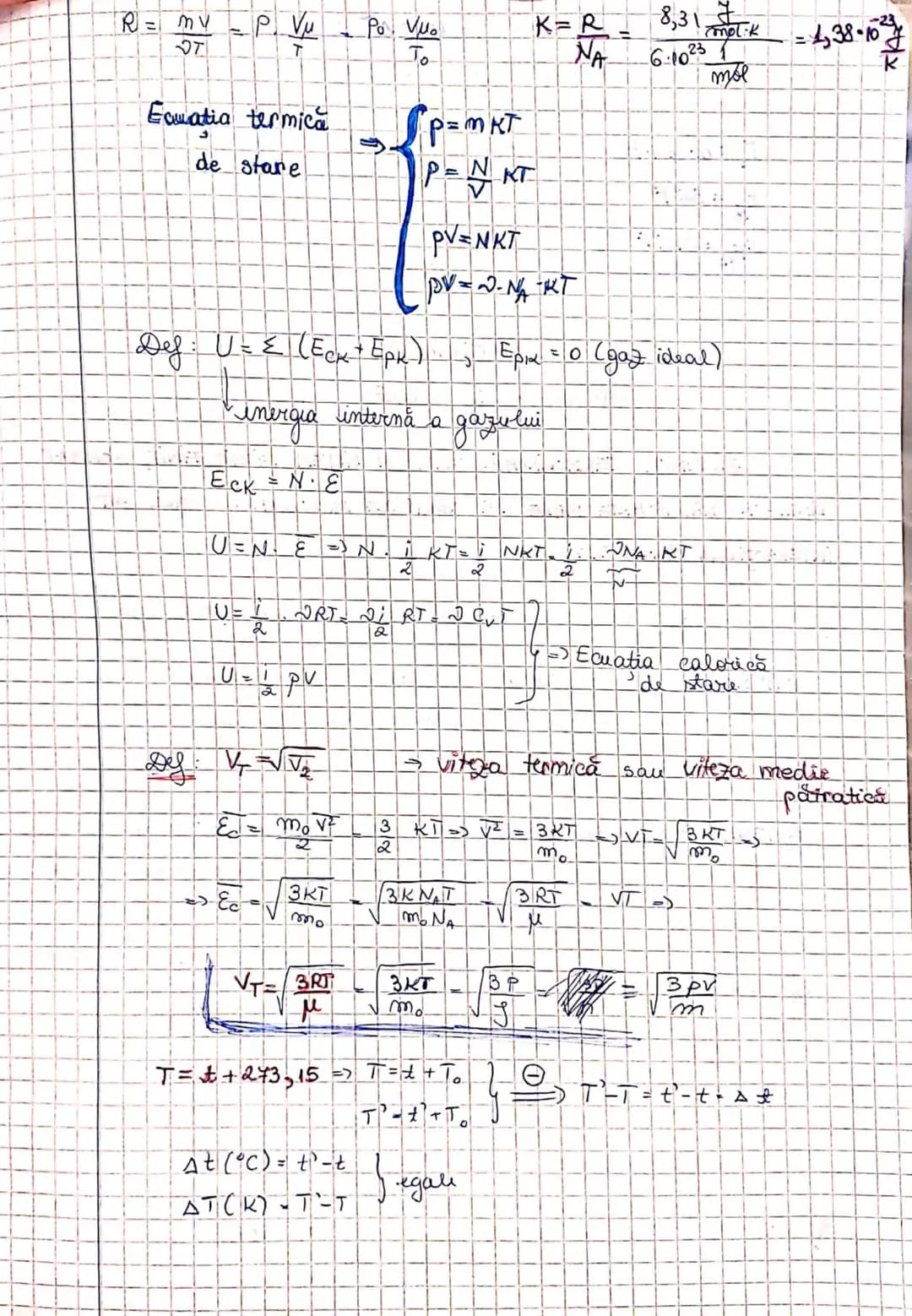 # TERMODINAMICĂ
Structura discretă (discontinuă) a substantei
Unitatea atomică de masă = a 12-a parte din masa izotopului de 12.
$u=\frac