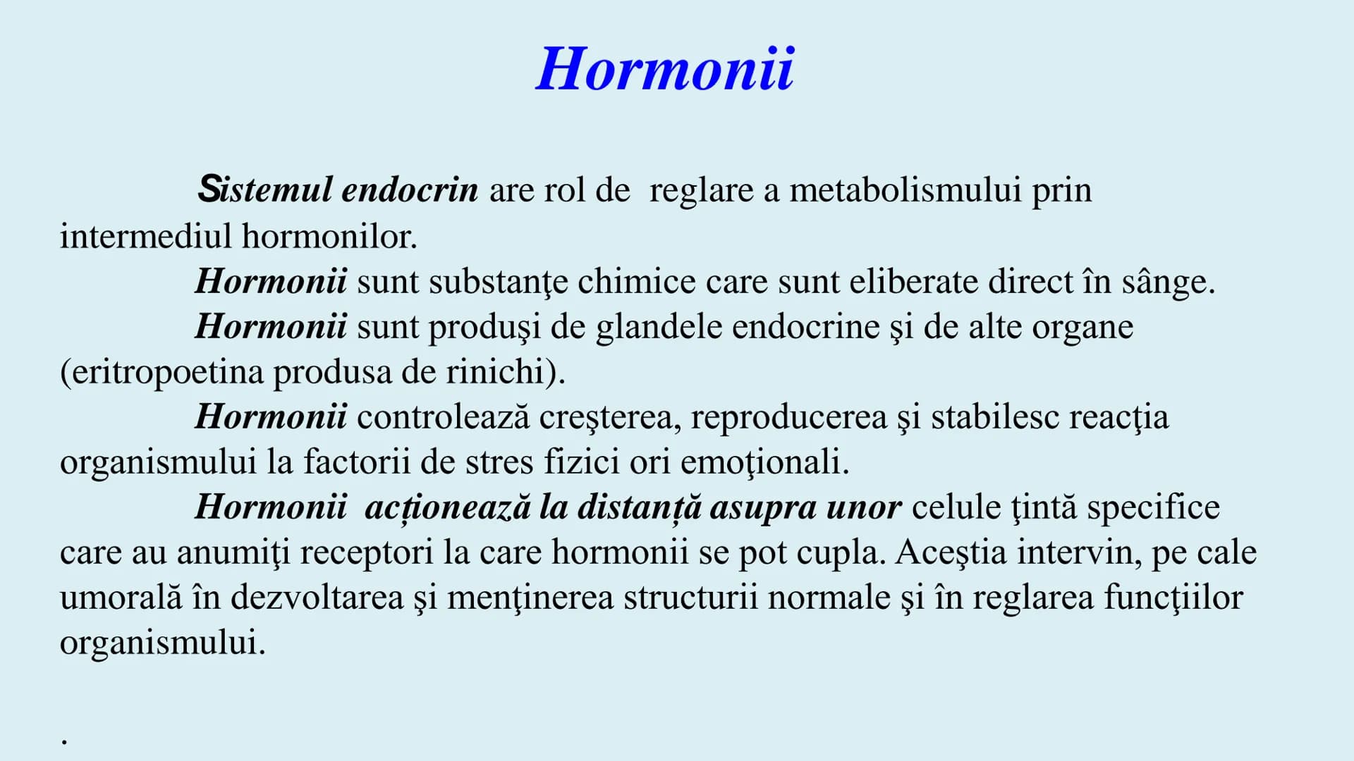 # BACALAUREAT
ANATOMIE ȘI FIZIOLOGIE UMANĂ
SISTEMUL ENDOCRIN # Sistemul endocrin
• Sistemul endocrin reprezintă
totalitatea glandelor end