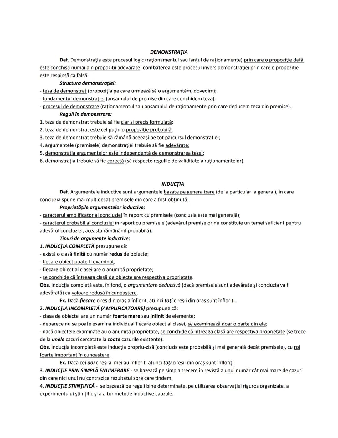 ARGUMENTAREA
Def. Argumentarea este procesul prin care aducem probe sau dovezi în sprijinul unei afirmaţii.
În funcţie de natura dovezilor,