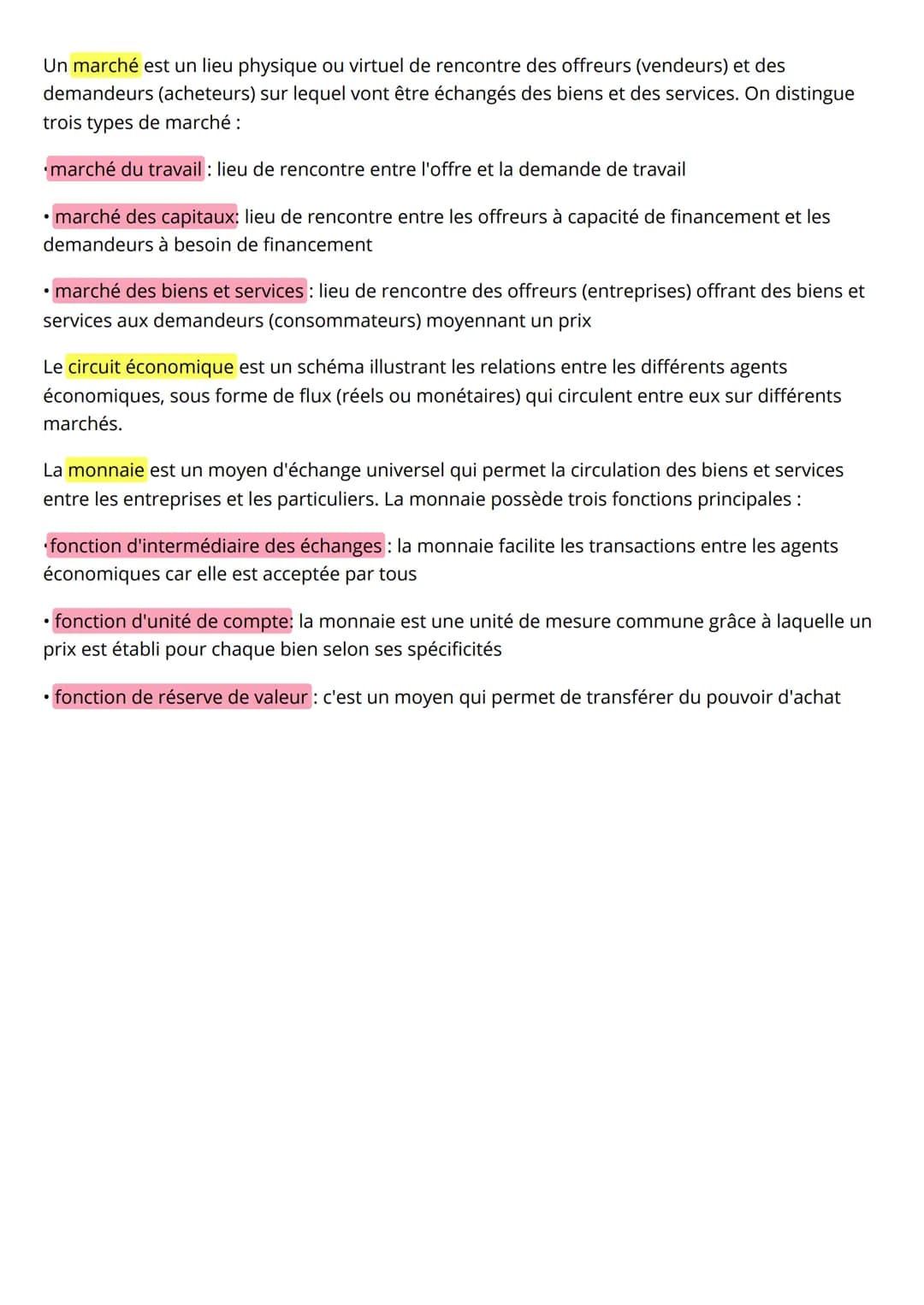 # Définition
# Économie
Chapitre 1: Les agents économiques et les différents types de biens et services
biens libres :disponible gratuite
