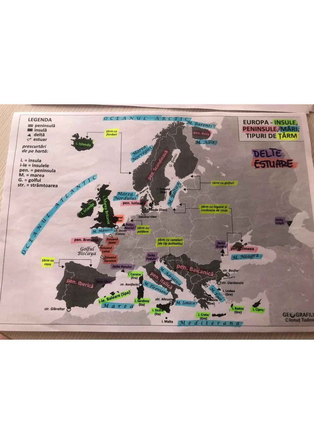LIMITE
N-OCEANUL
ARCTIC
Copul Nord
V-OCEANUL
ATLANTIC
UNCARIA
UCRAINA
GERBIETY PULGARIA
NEAGRA
Capel
Roca
Capul Tarif
* capitale
S-