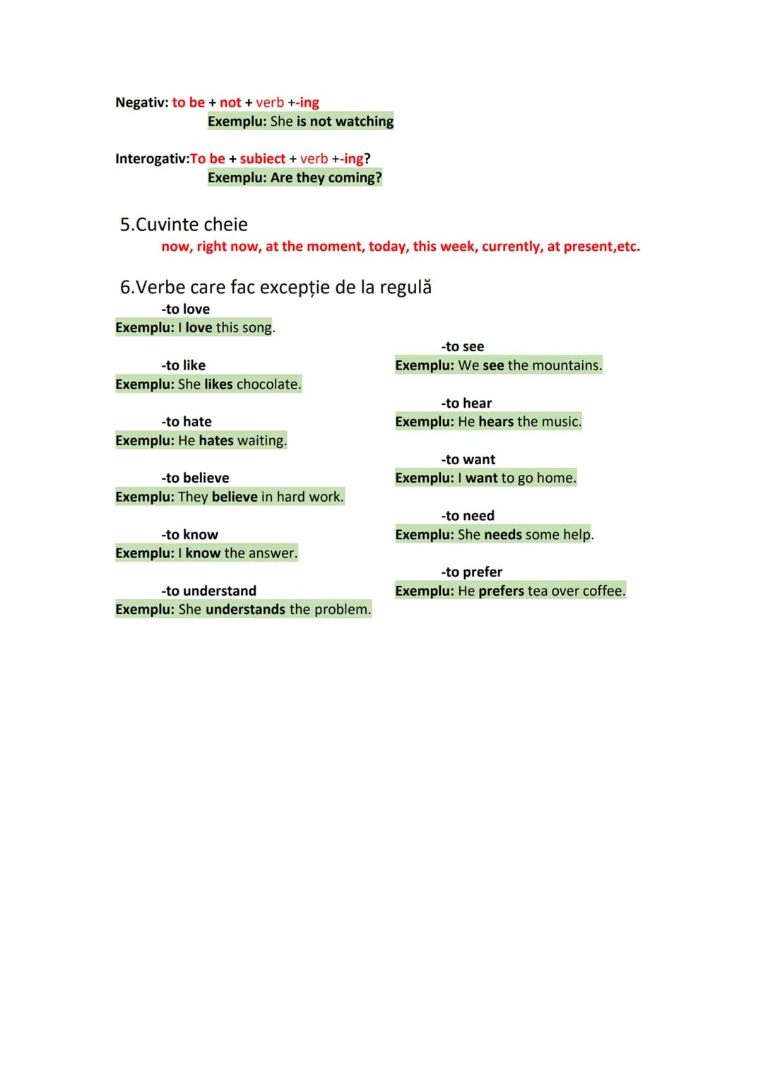 # 7 Prezentul Continuu {Present
Continuous}
1.Definiția Prezentului Continuu
Prezentul continuu este un timp verbal folosit pentru a expri