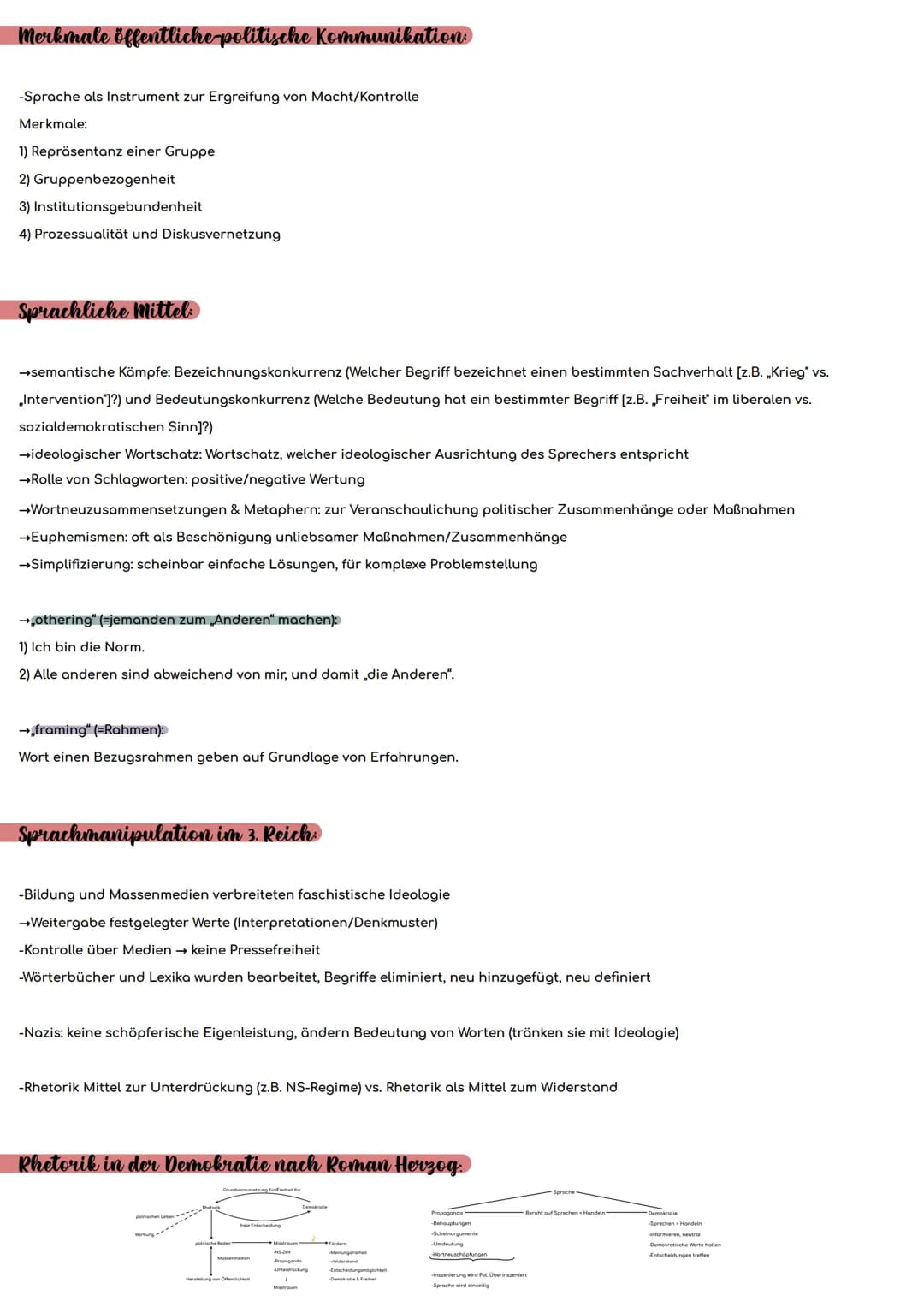 # Sprache in pol. - gesellschaftl. Verwendungszusammenhängen
Grundlagen
-große Breite an pol.-gesellschaftl. Verwendungszusammenhängen: Po