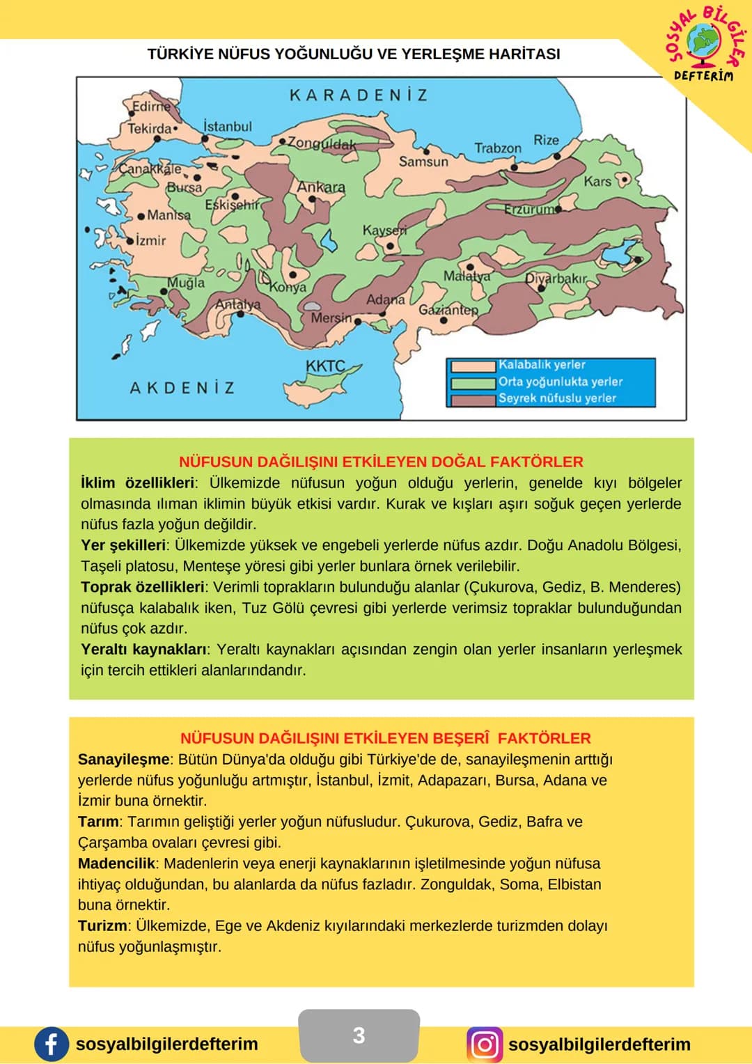 # 7.SINIF 3.ÜNİTE
SOSYAL BİLGİLER
DERS NOTU
SOSYAL BİLGİLER
DEFTERİM
BİLGİ ŞENTÜRK # GEÇMİŞTEN GÜNÜMÜZE İNSAN YERLEŞİMİ
İnsanoğlu öncel