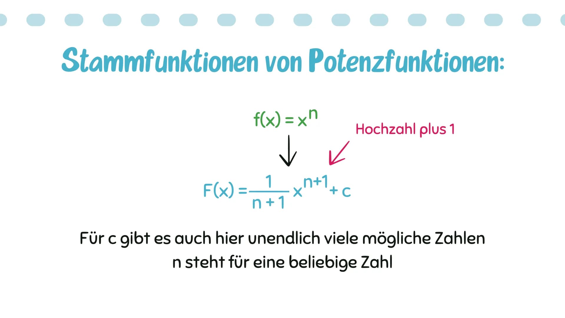# Stammfunktion
Amelie, Annalena Q2 +
π
# Inhaltsverzeichnis:
Was ist eine Stammfunktion?
Bildung von Stammfunktionen
-> Ableiten und i