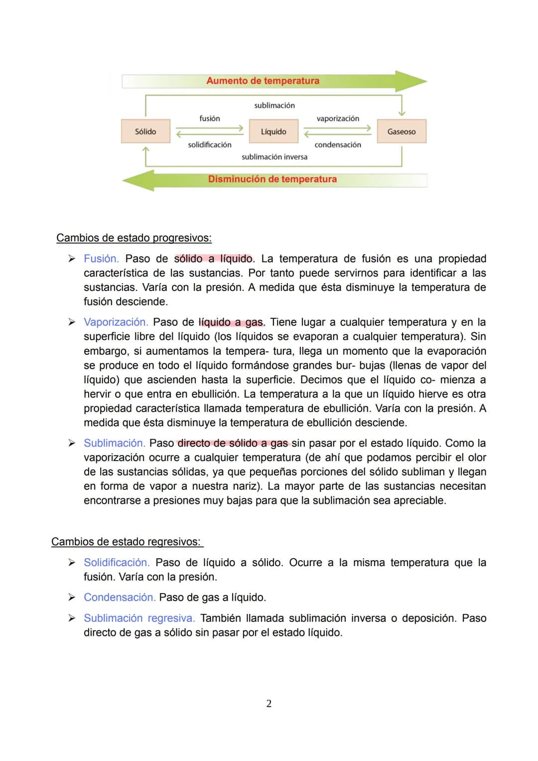 RESUMEN UD 2 LA MATERIA
1. ESTADOS DE AGREGACIÓN DE LA MATERIA
Si observas la materia que hay a tu alrededor, te darás cuenta de que puede