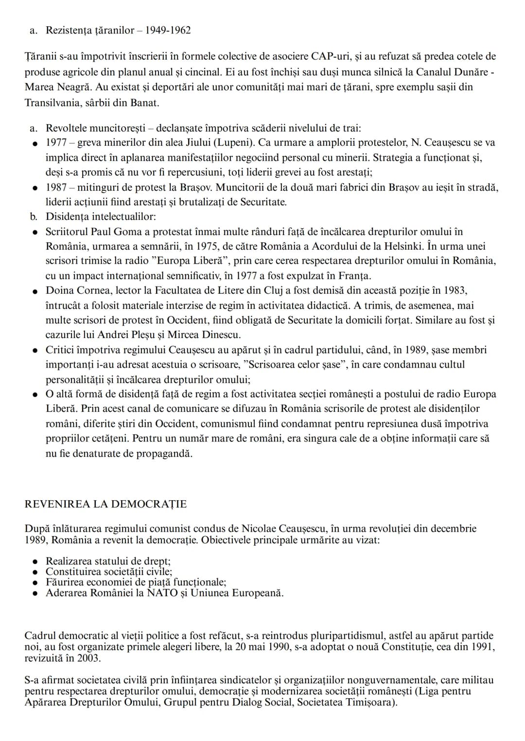 # Cap. VI. ROMÂNIA POSTBELICĂ.
STALINISM, NAŢIONAL-COMUNISM ȘI DISIDENŢĂ ANTICOMUNISTĂ
* 1944-1947-perioada prosovietică
a. Actul de l