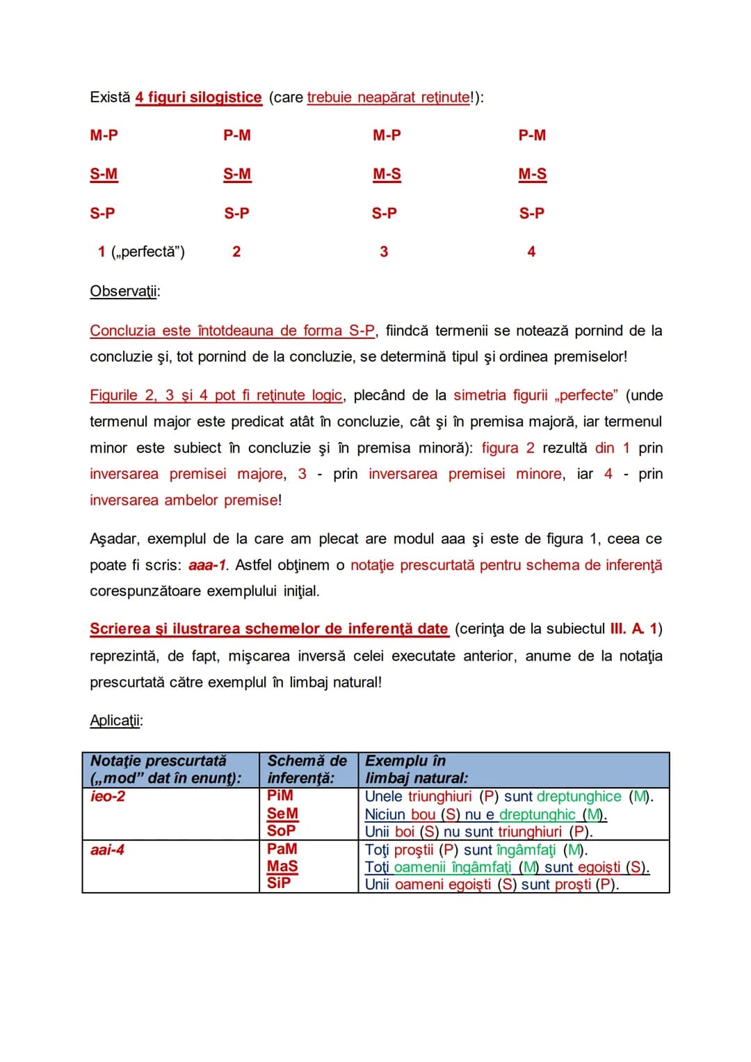 # Cap. V: INFERENȚE DEDUCTIVE MEDIATE CU PROPOZIŢII
CATEGORICE (SILOGISMUL)
Definitie: Este un raţionament mediat cu propoziţii categorice
