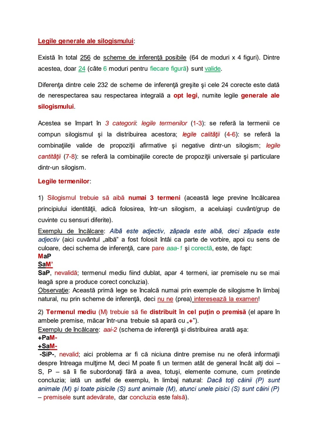 # Cap. V: INFERENȚE DEDUCTIVE MEDIATE CU PROPOZIŢII
CATEGORICE (SILOGISMUL)
Definitie: Este un raţionament mediat cu propoziţii categorice