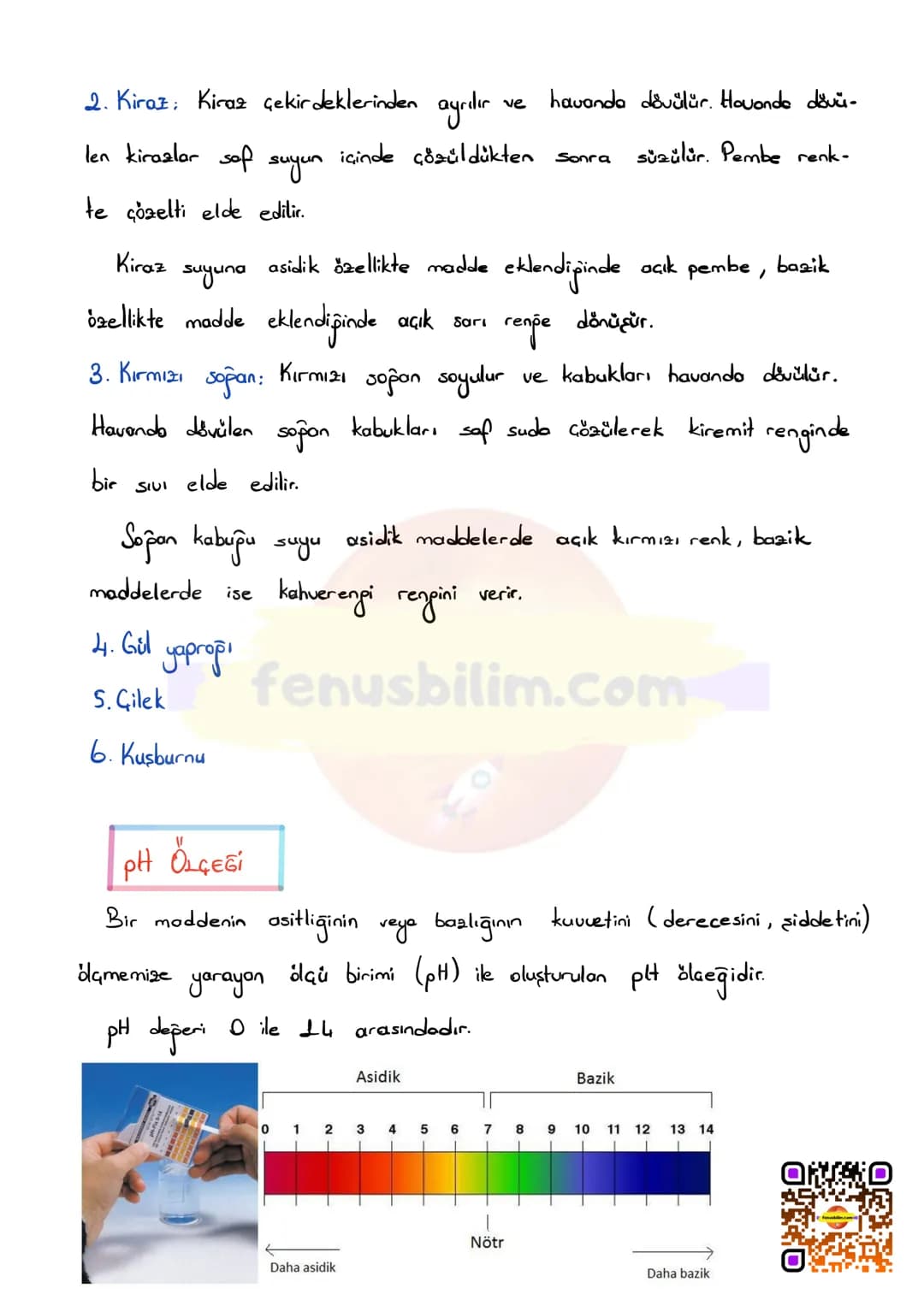 # ASİTLER VE BAZLAR
Suda çözündüklerinde $H^+$ ya da $OH^-$ iyonu oluşturan maddelerdir.
ASİTLER
* Suda çözündüklerinde $H^+$ (hidrojen)