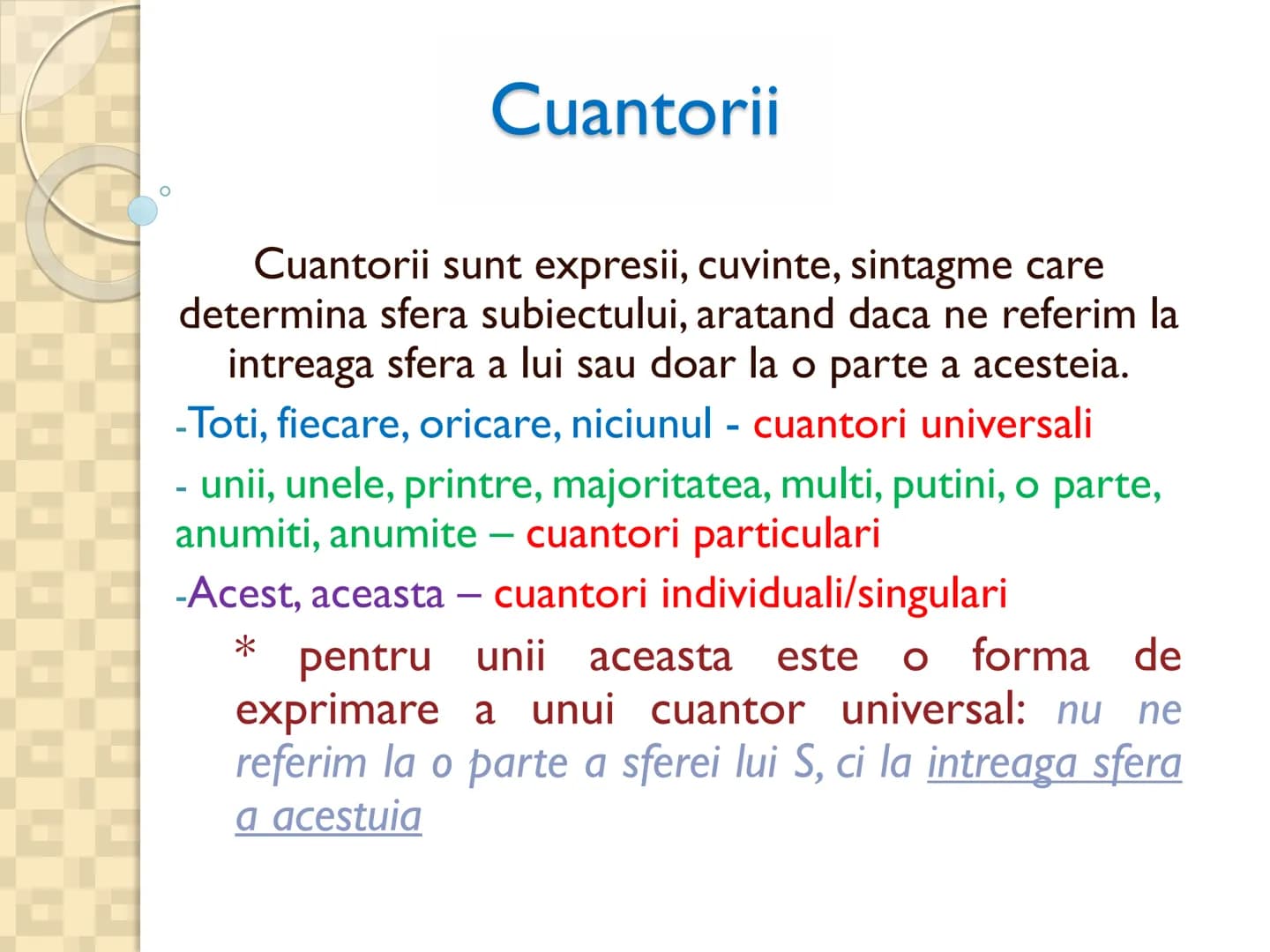 # PROPOZITIILE CATEGORICE
* Sunt cele mai simple propoziții logice
* Sunt propozitiile in care un termen se afirma (raport de
conco