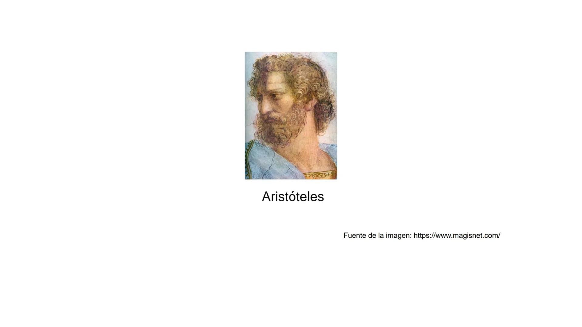 Aristóteles
Fuente de la imagen: https://www.magisnet.com/ # VIDA (384-322 a.C.)
* Aristóteles nace en Estagira, por lo que se le denomi