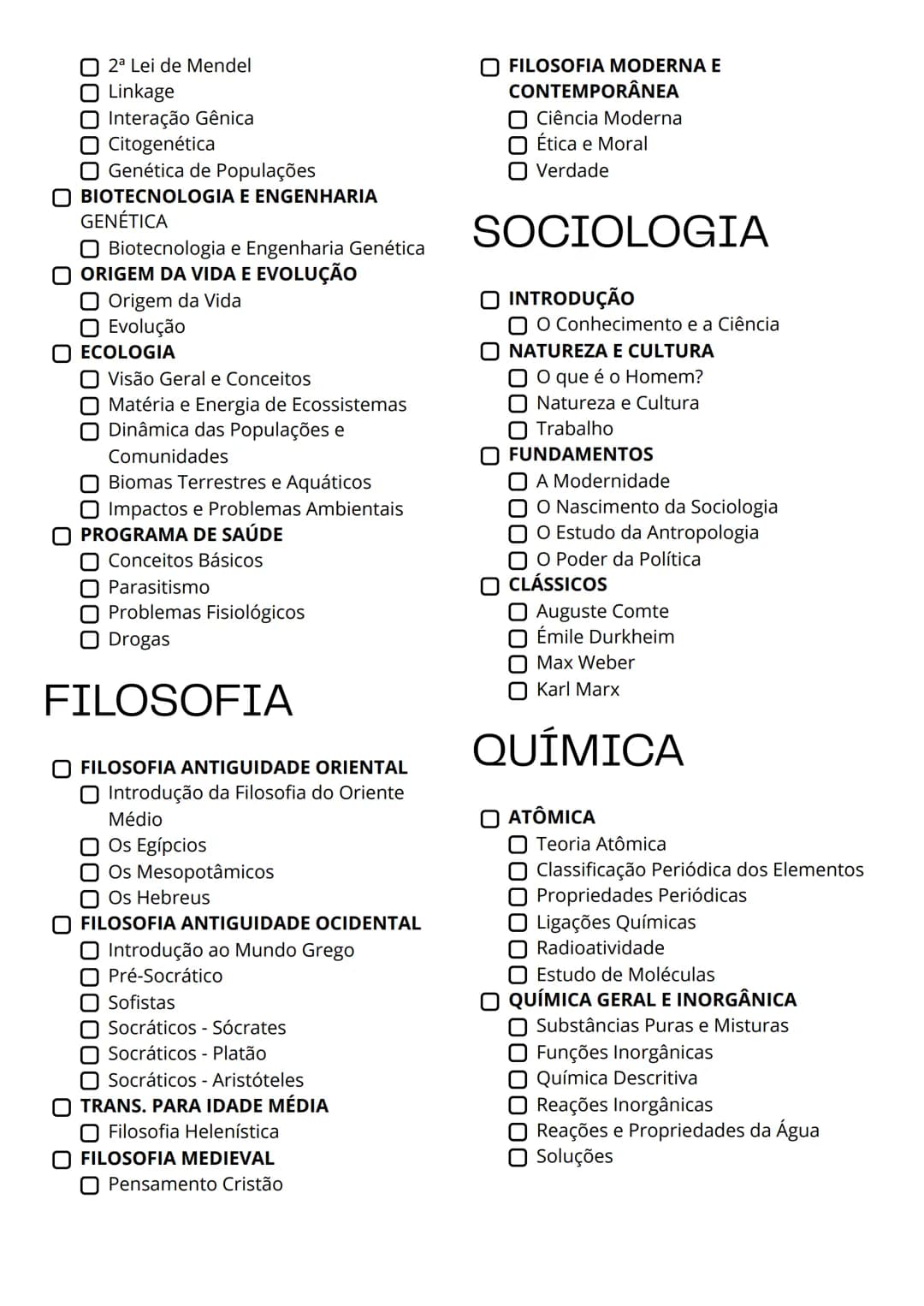 CHECK LIST
ENEM 2025
HISTÓRIA
INTRODUÇÃO
Linha do tempo
PRÉ-HISTÓRIA
Pré-História
IDADE ANTIGA
Antiguidade Oriental
Antiguidade Clássica
