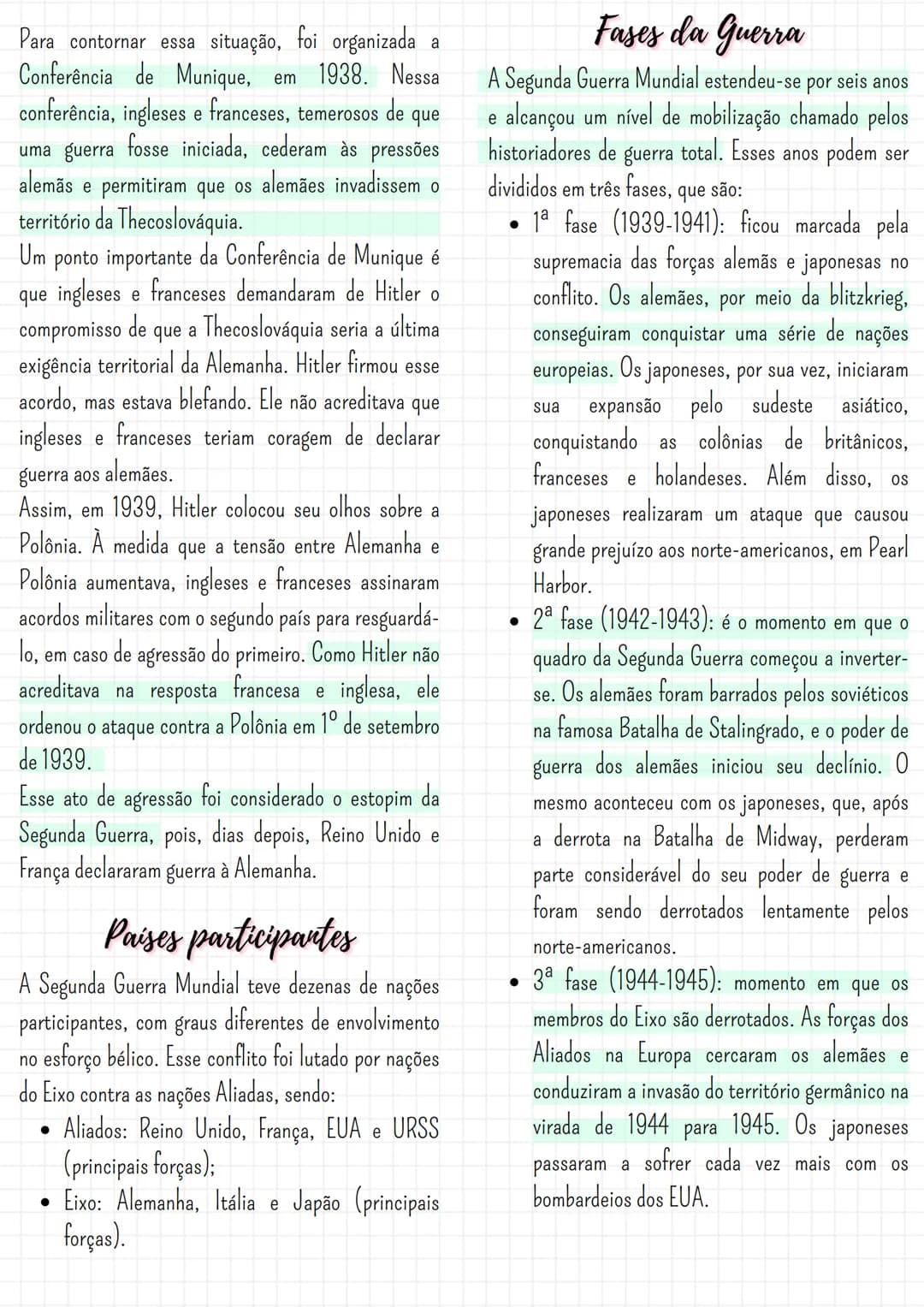 # Segunda Guerra Mundial
## O que foi a Segunda Guerra?
A Segunda Guerra Mundial foi o maior conflito da
humanidade, acontecendo de 1939 a