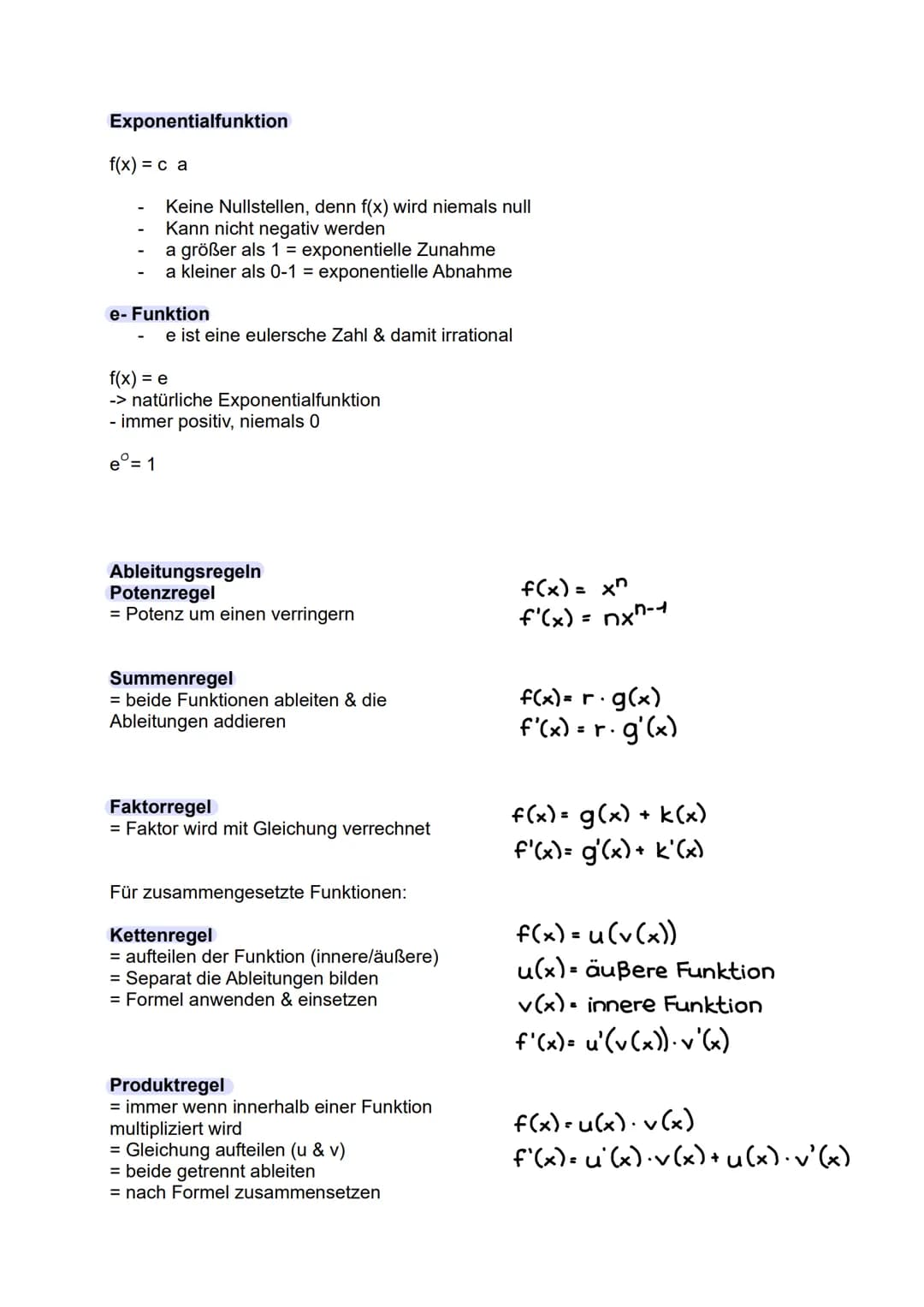 Abitur 2025
- MATHE GK
Lernzettel
1. Grundlagen
2. Funktionen
3. Analysis
4. Analytische Geometrie
5. Stochastik # 1. Grundlagen
Gleichung