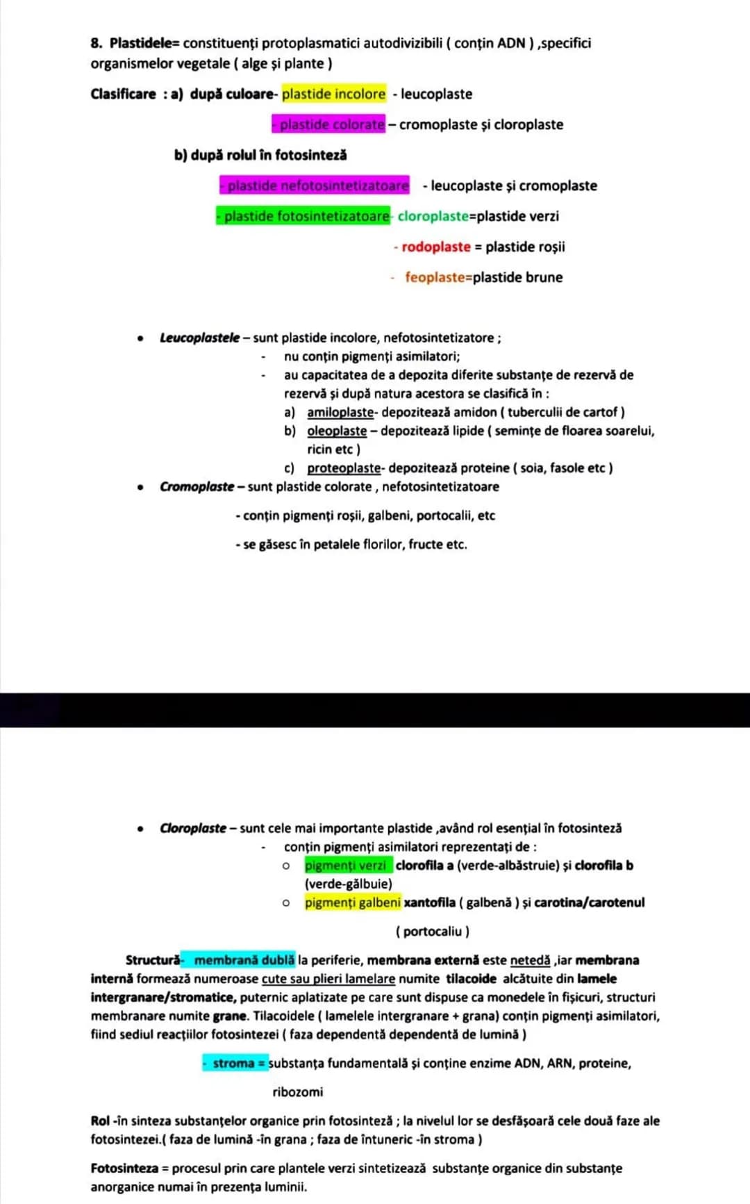 # CITOPLASMA
= masa celulară cuprinsă între plasmalemă şi nucleu
- este formată din:
- partea nestructurată=citoplasma fundamentală/hial