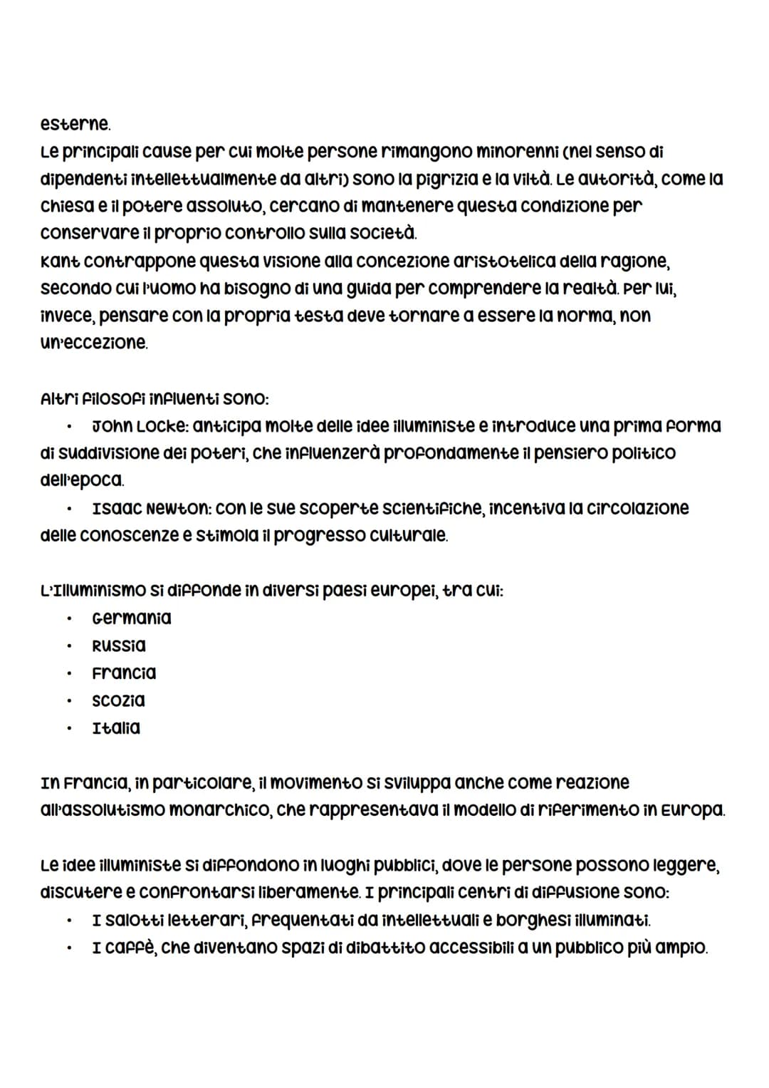 # Lilluminismo
L'Illuminismo è un movimento culturale e filosofico che si sviluppa nel 1700 in
Europa e culmina con la rivoluzione francese