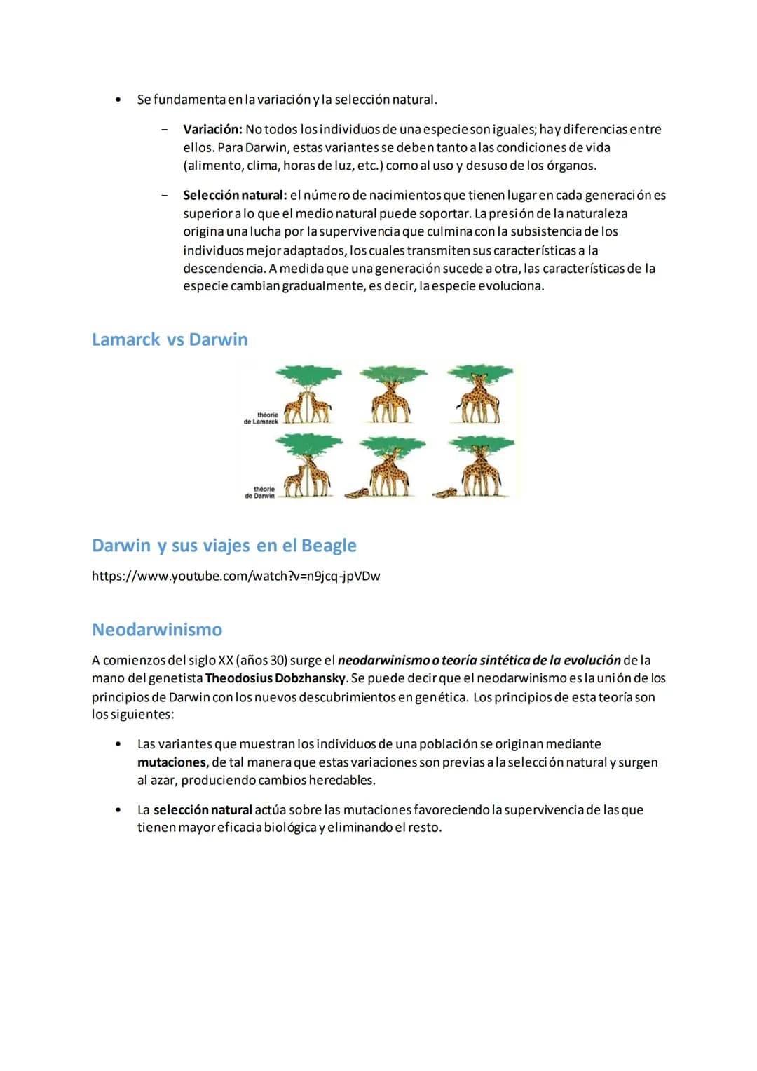 Evolución de los seres vivos
¿Qué es evolución?
Cambio o transformación gradual de algo.
¿Qué será evolución biológica?
La evolución bio